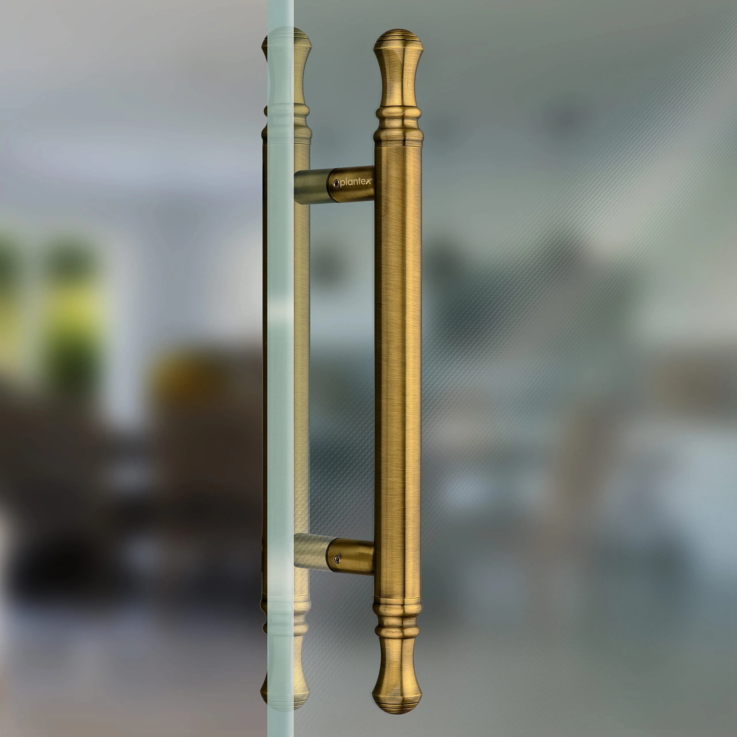 Plantex 14 inch Main Door Handle/Heavy Duty Door Handles for Main Door/Pull-Push Handle for Glass & Wooden Doors - Pack of 1 (Brass Antique) - 3 Years Warranty - Image 4