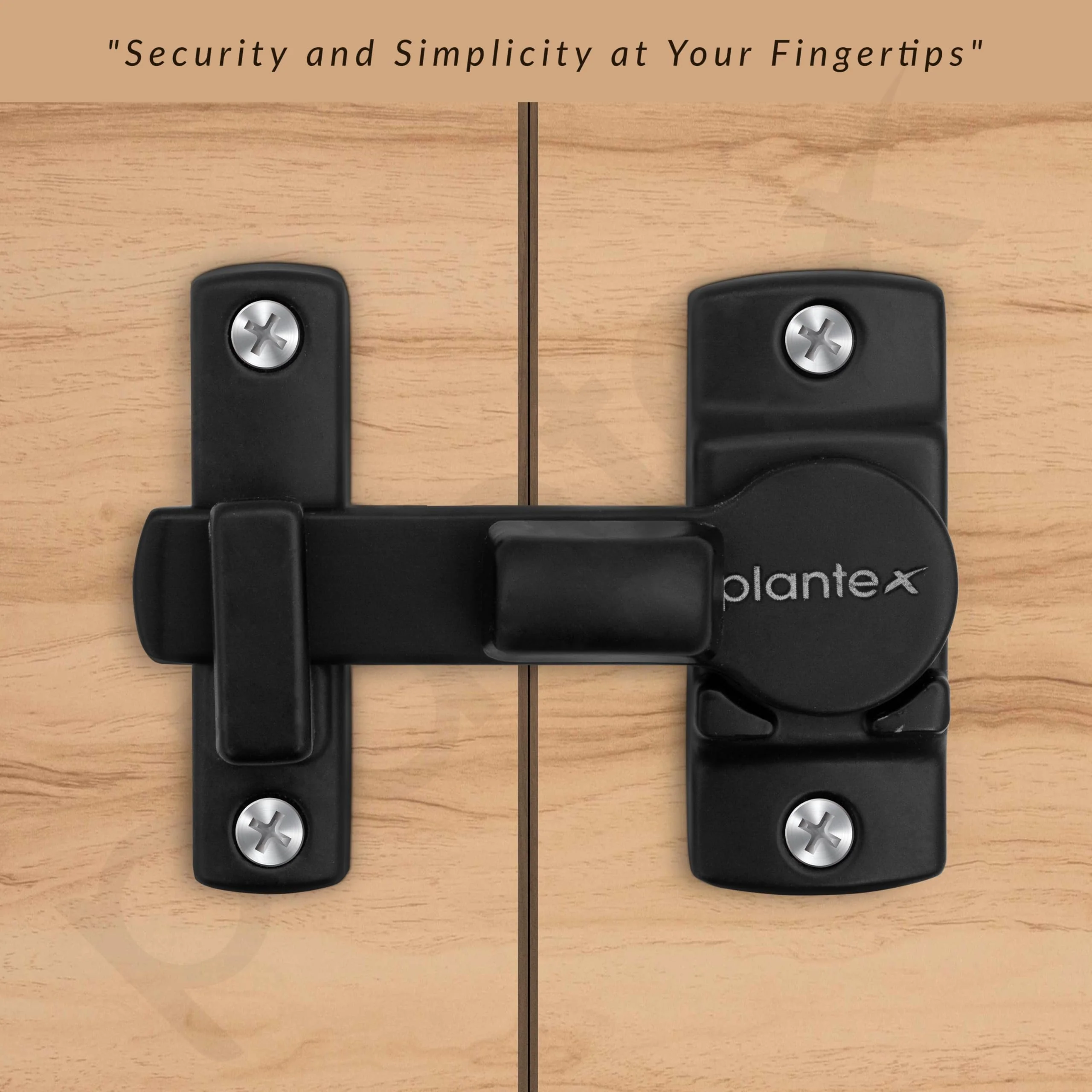 Plantex 180 Degree Sliding Door Lock - Flip Latch for Sliding Gate & Main Door - Baby Latch for Bathroom & Bedroom - Black - Image 7