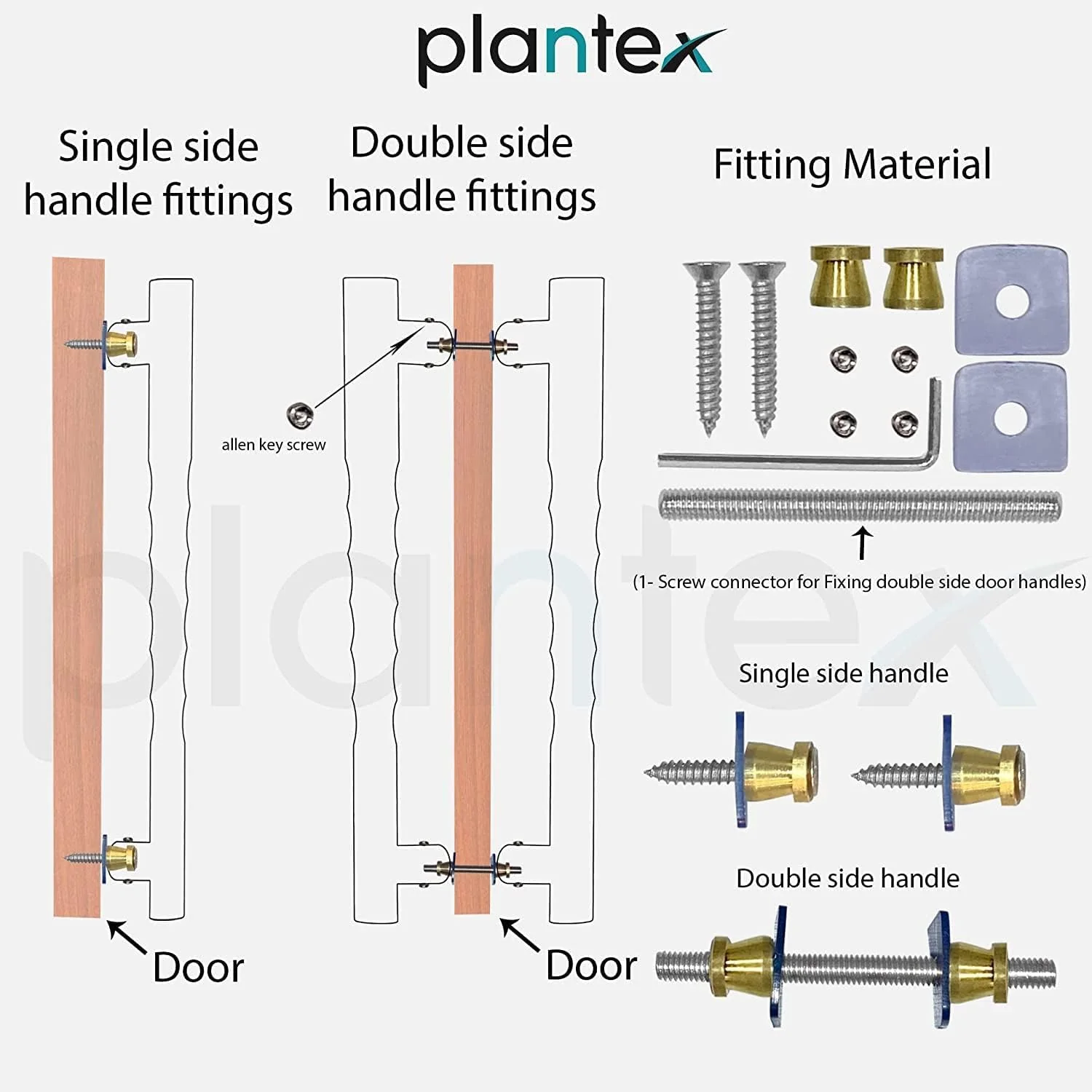 Plantex 24 inch Main Door Handle/Door Pull-Push Handle/Heavy Duty Door Handle/Door & Home Decor - Pack of 1 (Brass Antique) - 3 Years Warranty - Image 3