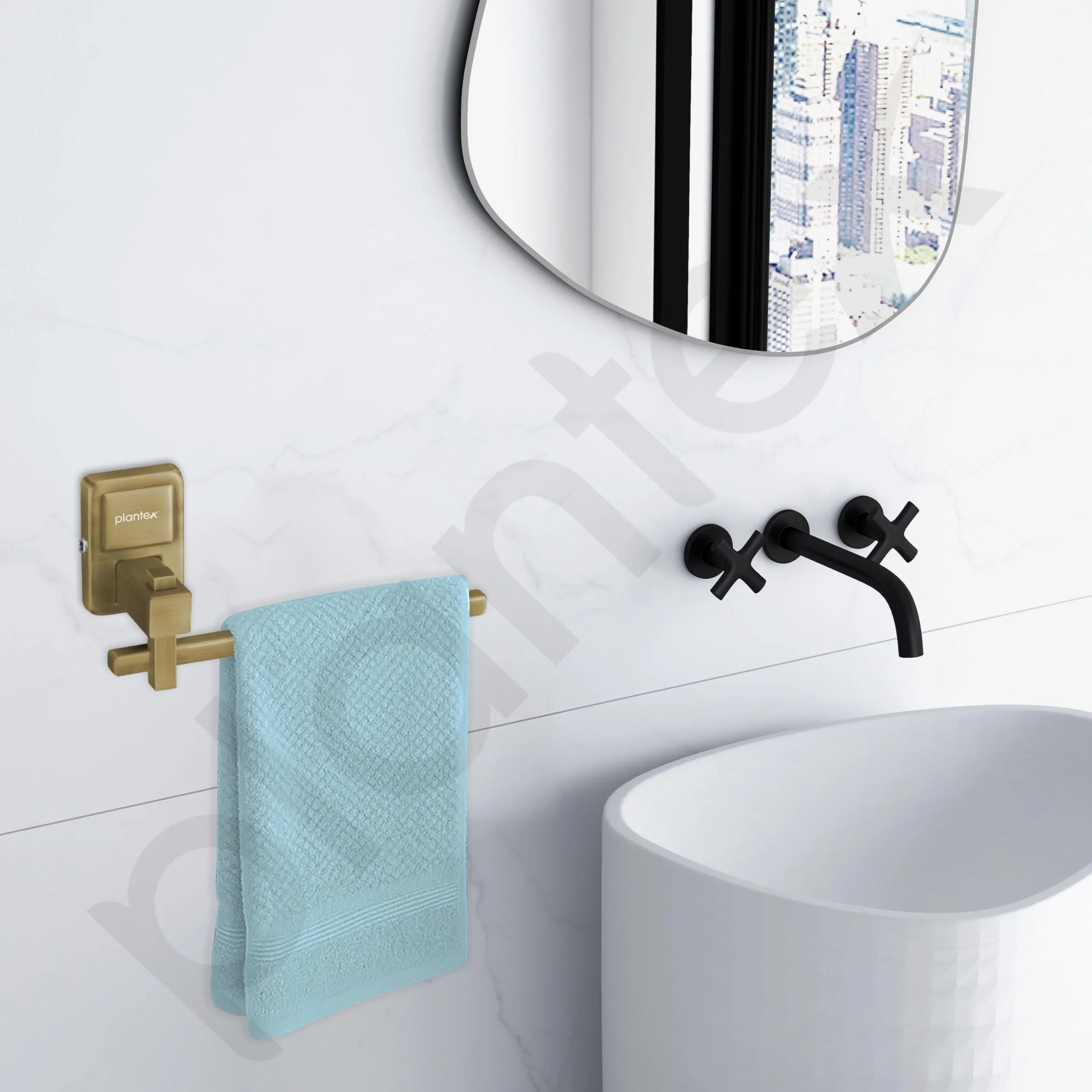 Plantex 304 Grade Stainless Steel Napkin Holder/Towel Holder/Towel Hanger for Kitchen/Towel Ring/Bathroom Accessories - Darcy (Antique) - Image 7