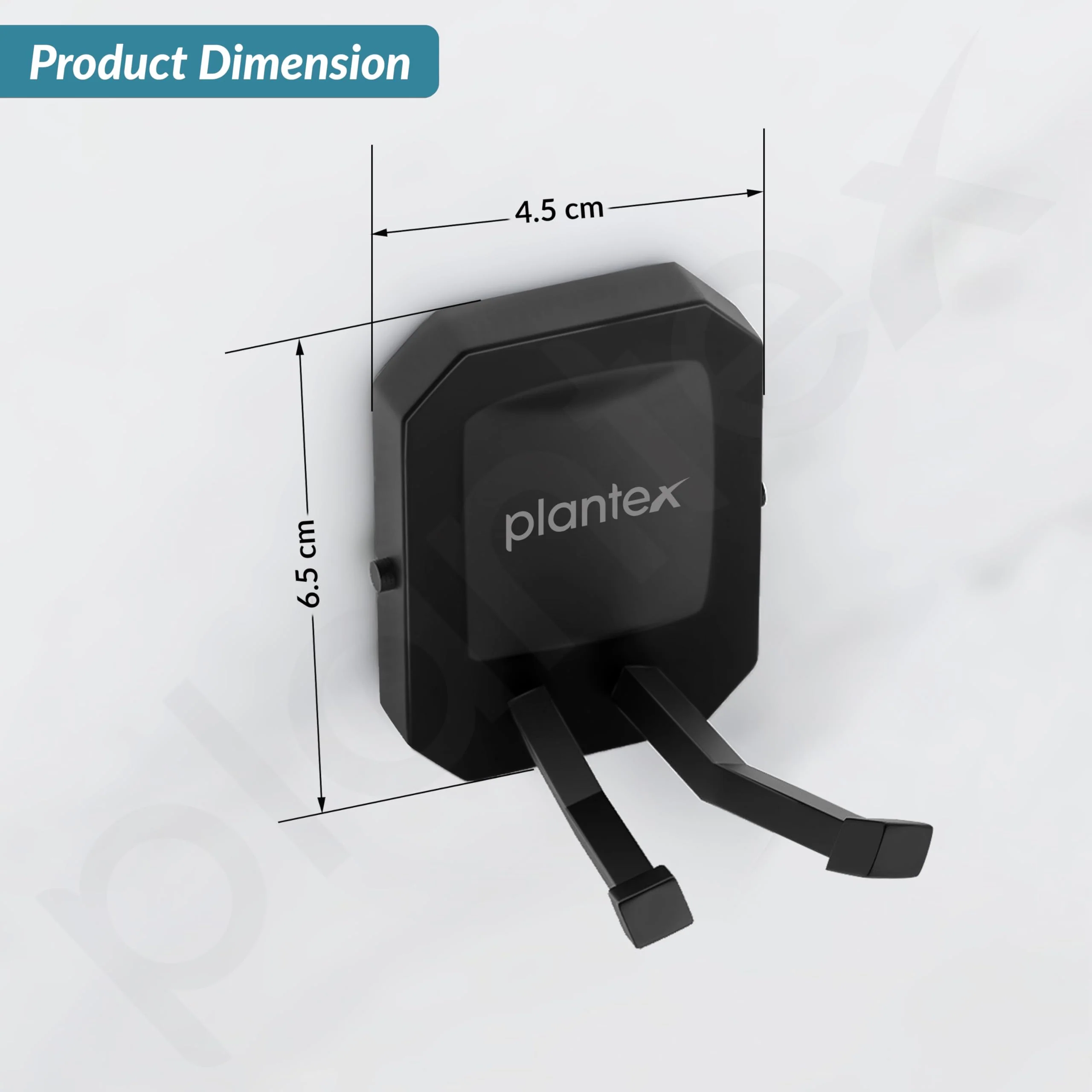 Plantex 304 Grade Stainless Steel Robe Hook for Bathroom/Cloth-Towel Hanger/Hooks for Wall/Bathroom Accessories - Cute (Black) - Image 4