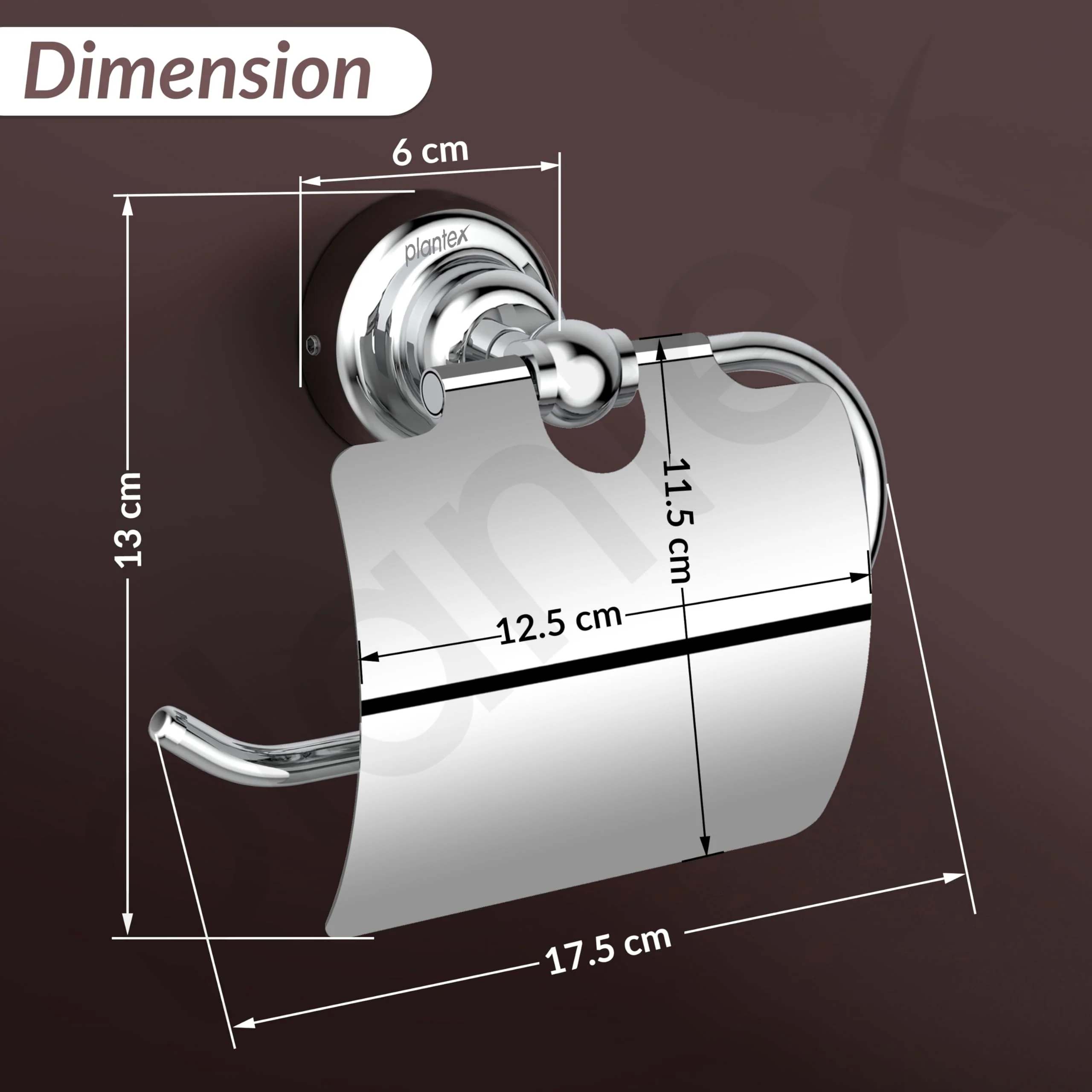Plantex 304 Grade Stainless Steel Toilet Paper Roll Holder/Tissue Paper Holder/Toilet Paper Holder in Bathroom/Kitchen/Bathroom Accessories Pack of 1, Skyllo (Chrome) - Image 4