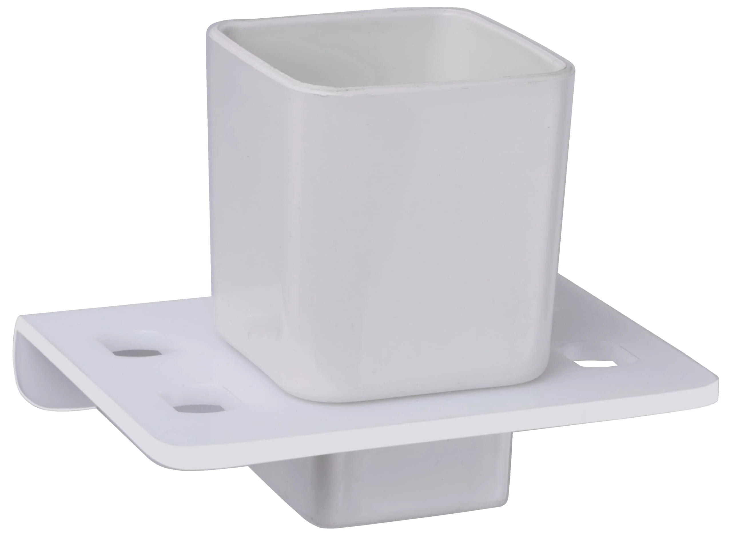 Plantex 5mm Acrylic and ABS Plastic Tooth Brush Holder/Stand/Tumbler Holder for Bathroom/Bathroom Accessories (White) - Image 6