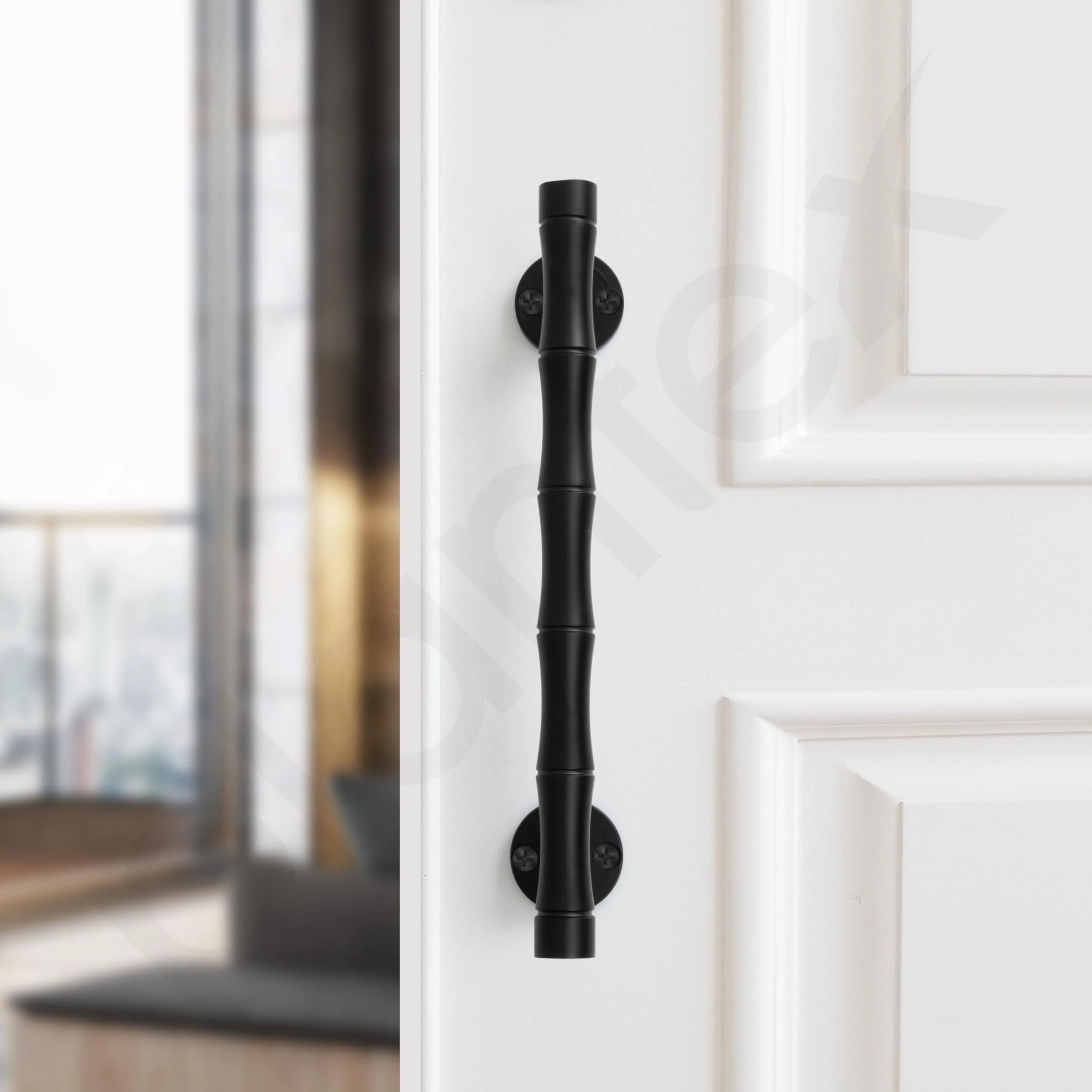 Plantex 8 Inch Heavy-Duty Stainless Steel Door Handle for Main Door/Pull Push Main Door Handle/3 Years Warranty Pack of 1 (S-140, Black) - Image 6