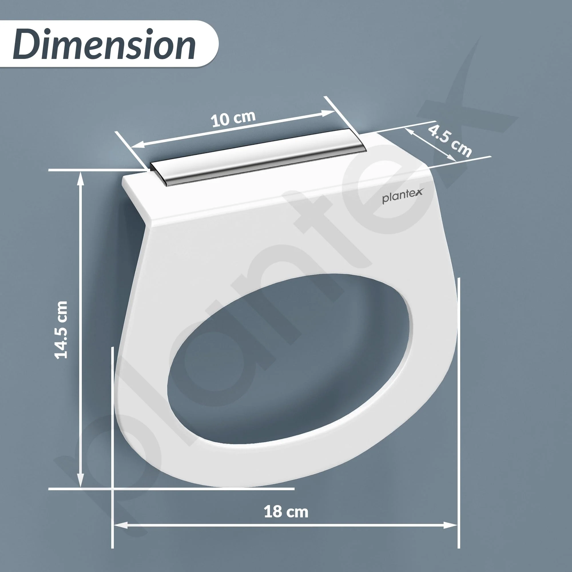 Plantex Acrylic Napkin Holder for Washbasin/Towel Ring for Bathroom/Wall Mounted Towel Hanger/Bathroom Accessories (Capsule - White) - Image 3