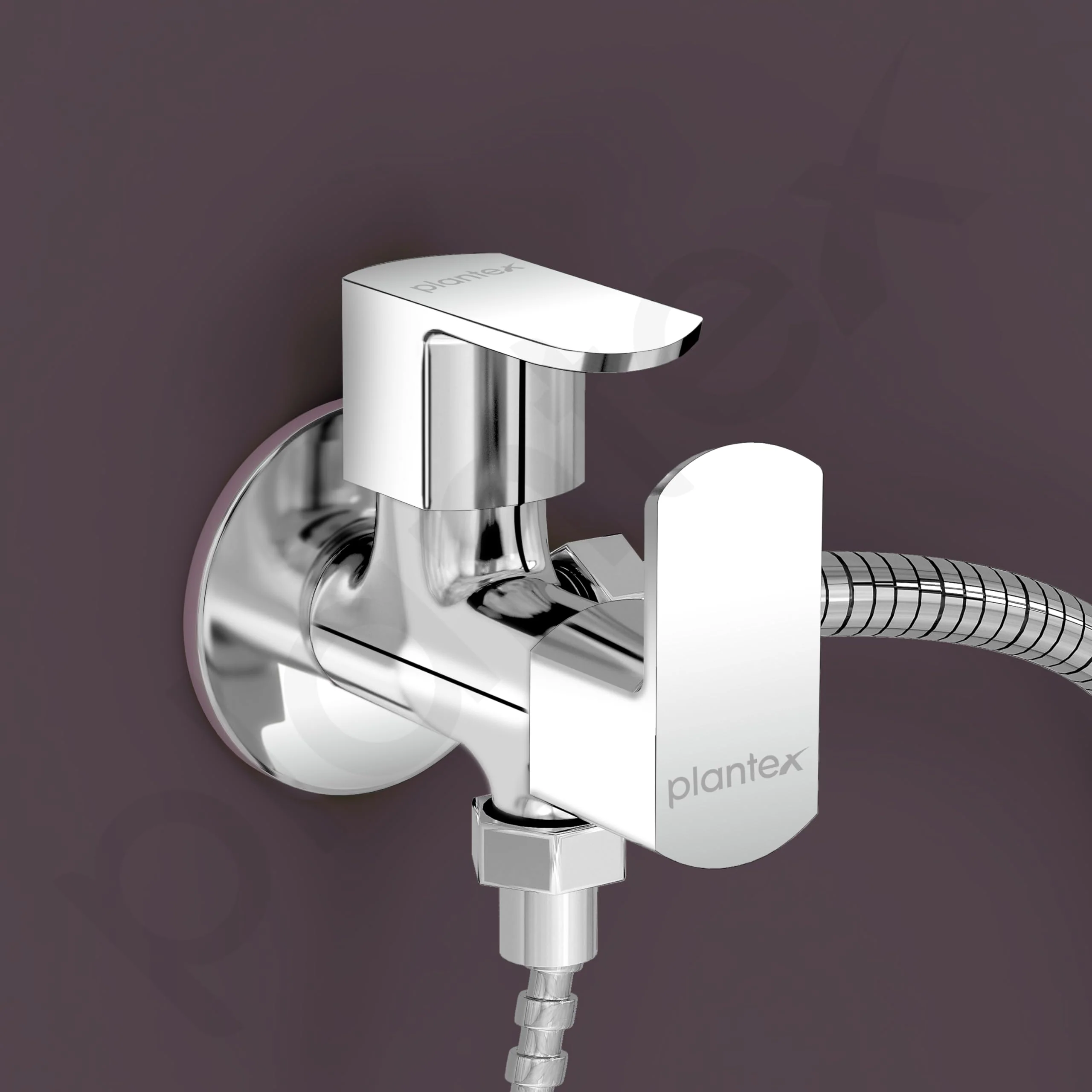 Plantex Angle Valve for Bathroom/2 Way Angle Valve with Teflon Tap/Two Way Angle Cocke(CRM-1286-Chrome) - Image 5