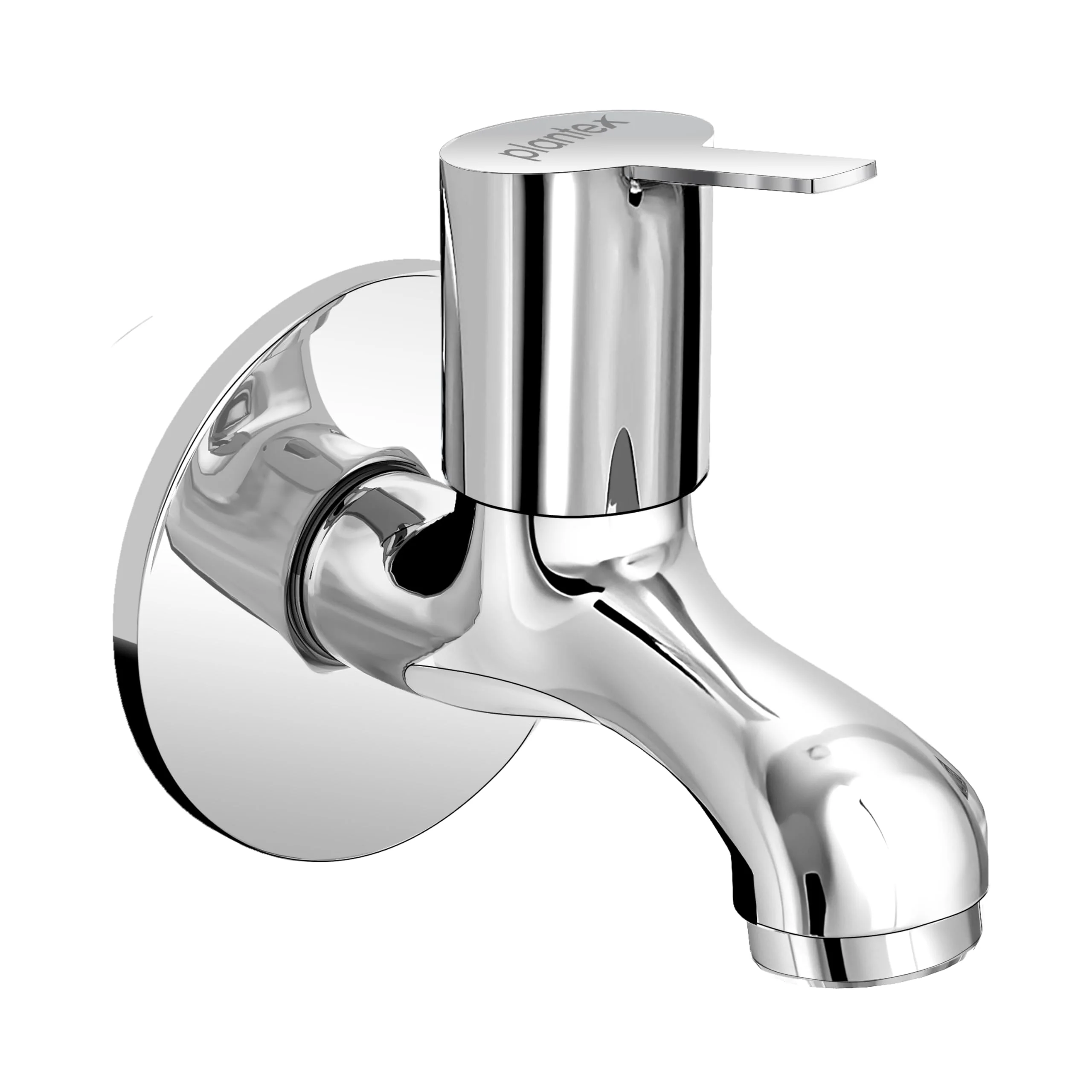 Plantex Bib Cock Tap for Bathroom/Short Body Taps/Wall Mount Tap for Wash Basin with Teflon Tape & Wall Flange - Pack of 1 (Rio, Chrome) - Image 7