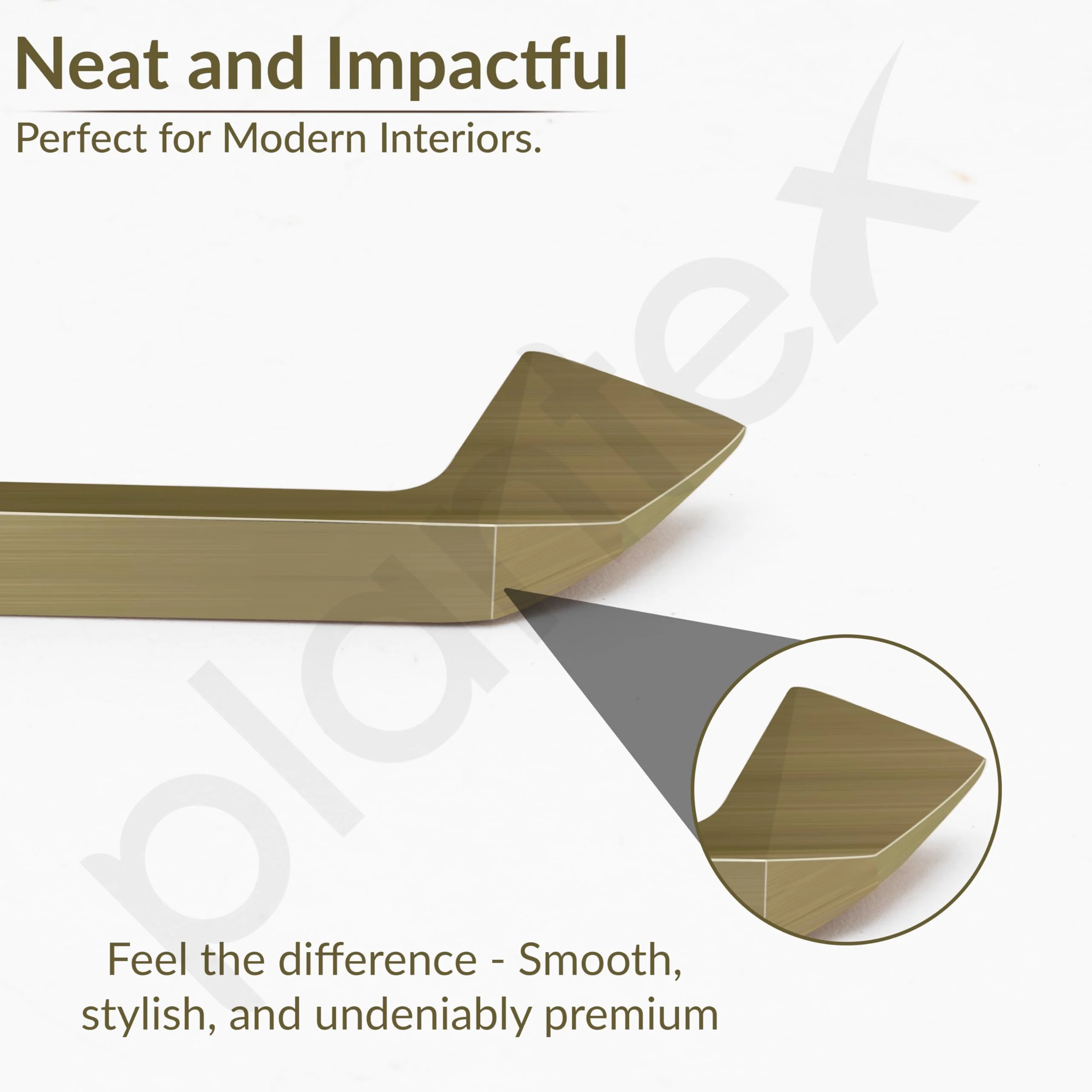 Plantex Cabinet Handle/160mm Handle for Cabinet/Wardrobe Handle/Door Pull-Push Handle for Home/Office - Pack of 1 (Brass Antique) - Image 4