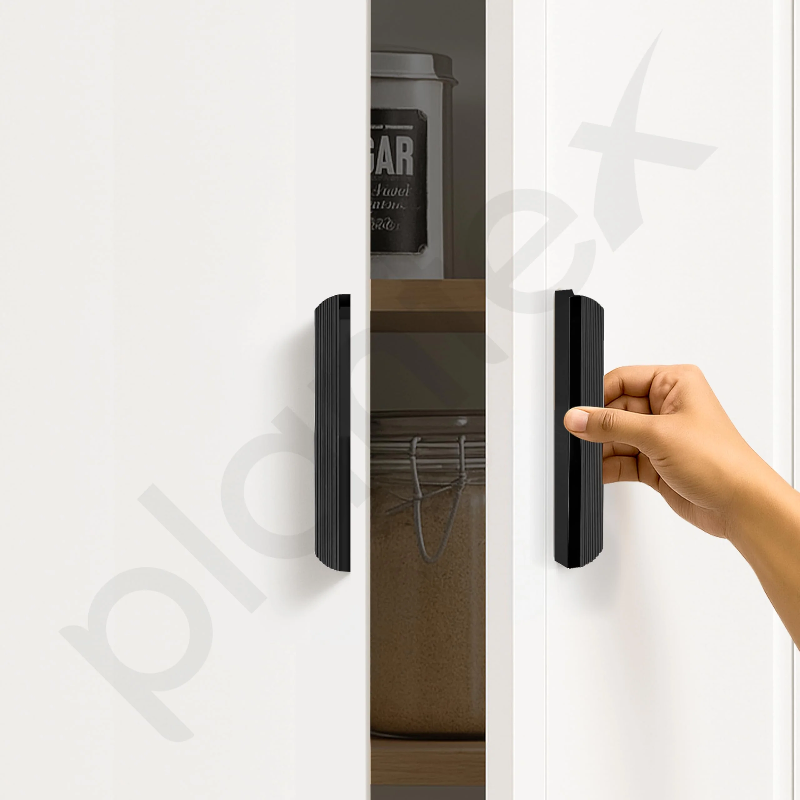 Plantex Cabinet Handle/160mm Handle for Drawers/Wardrobe/Kitchen Handle/Door Pull-Push Handle for Home/Office - Pack of 1 (Black) - Image 7