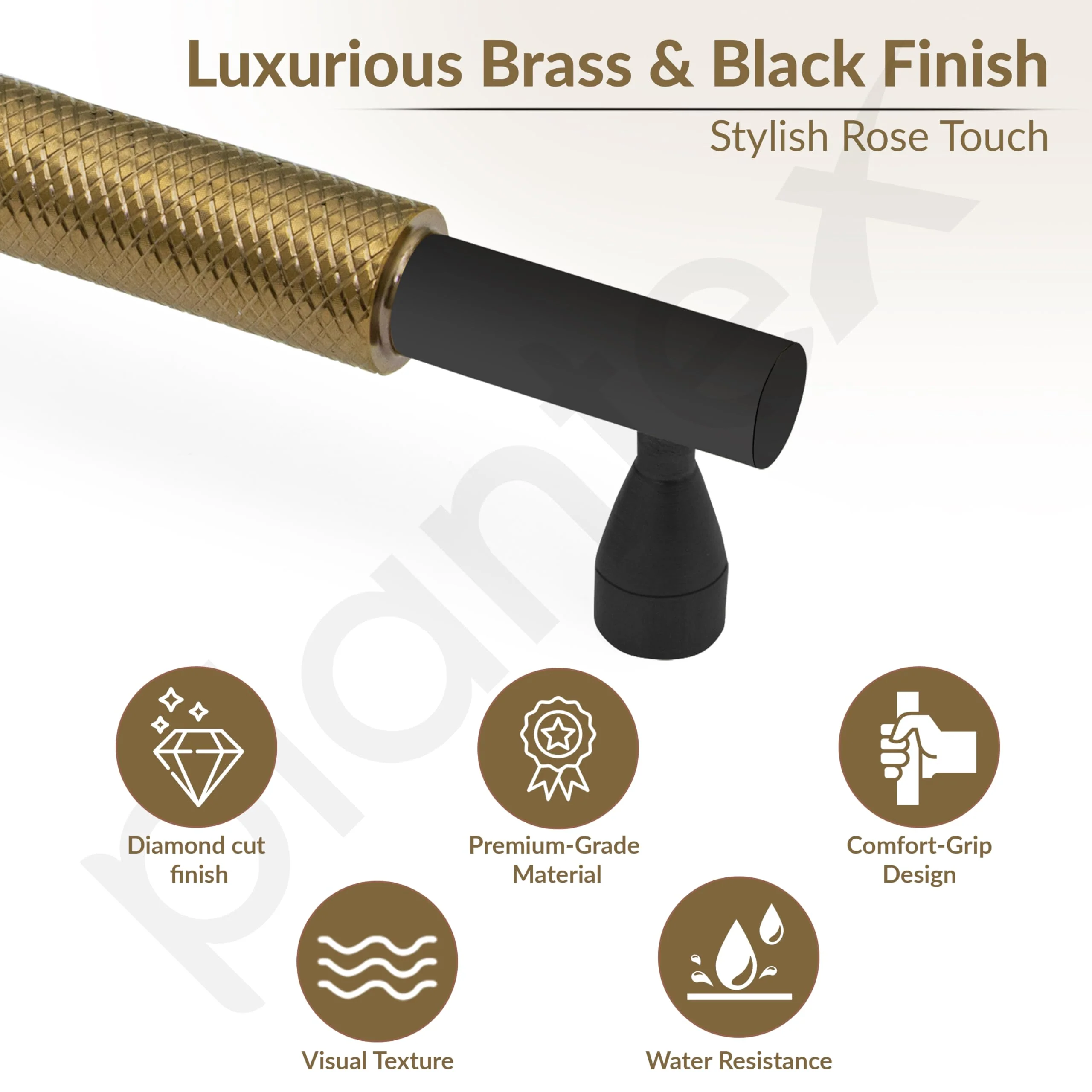 Plantex Cabinet Handle/288mm Handle for Cabinet/Furniture/Door Pull-Push Handle for Home/Office - Pack of 1 (Brass Antique) - Image 2