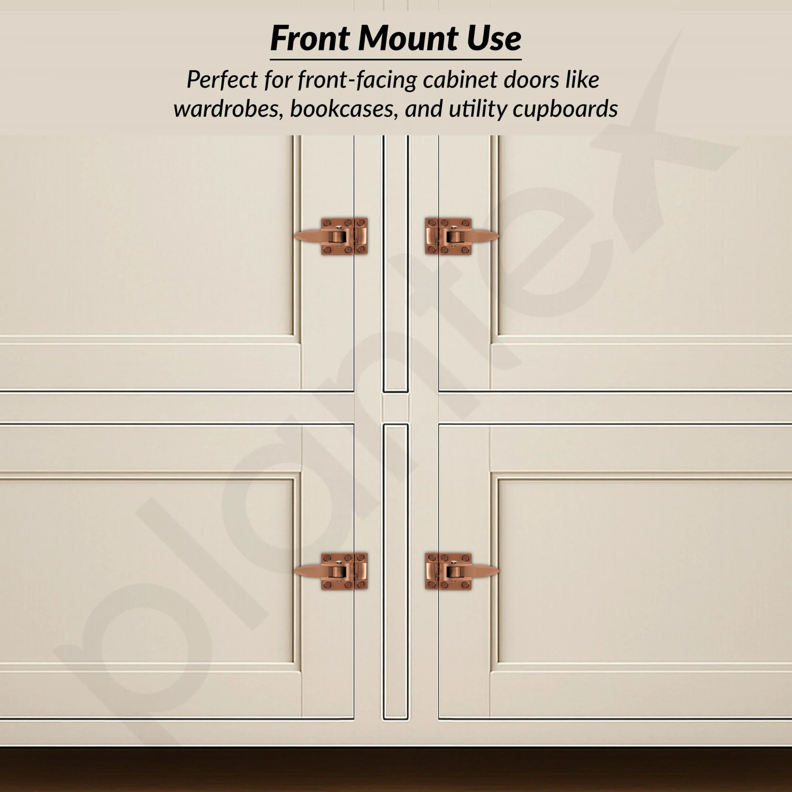 Plantex Cabinet Latch – Heavy-Duty Hatch Case Bolt for Storage Units, Toolboxes, Kitchen Cabinets & Cupboards - Pack of 1 (Rose Gold) - Image 6
