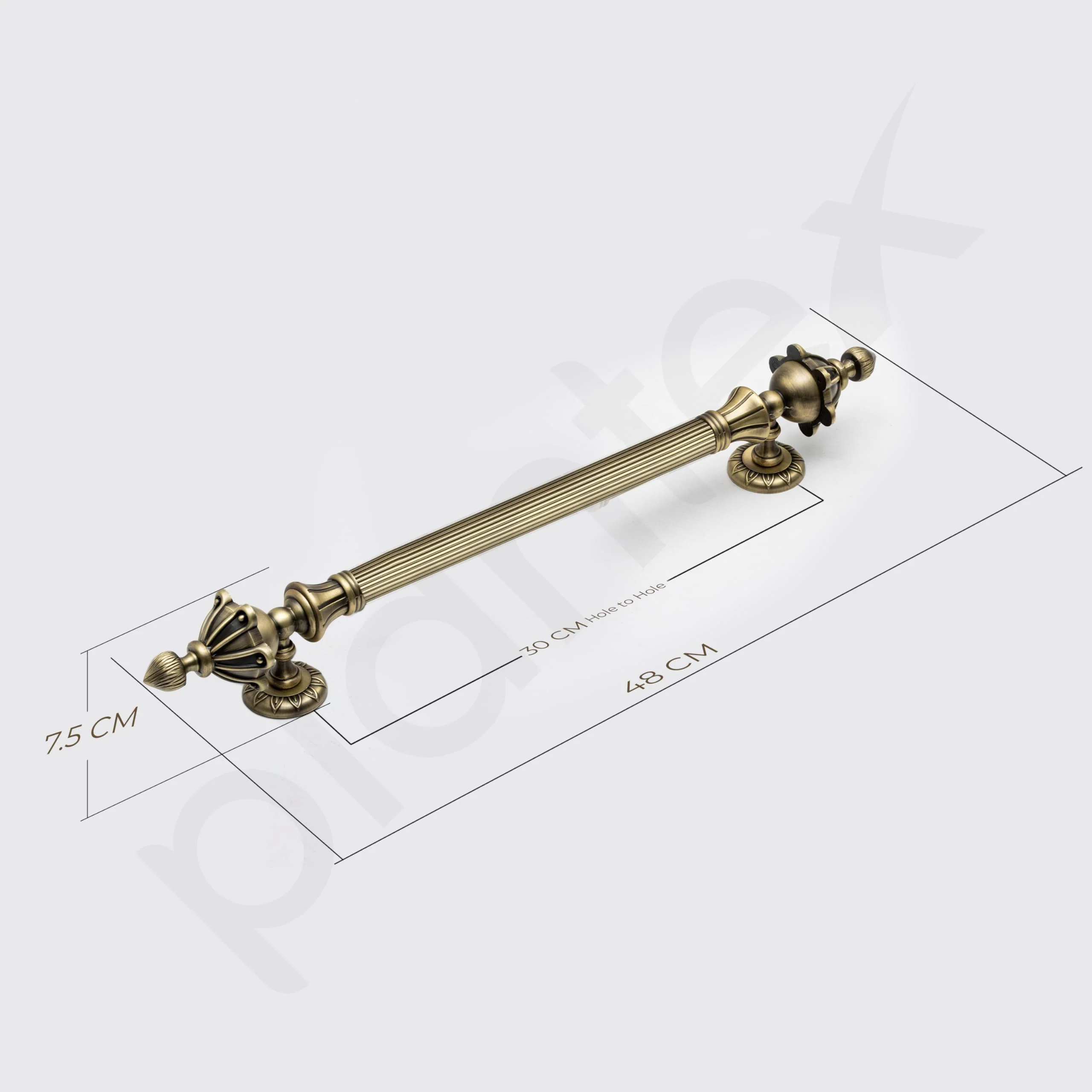 Plantex Door Handle/Main Door Handle/18 inch Pull-Push Handle/Door Handle for Home/Office/Hotel - Pack of 2 (S-136, Brass Antique) - Image 3
