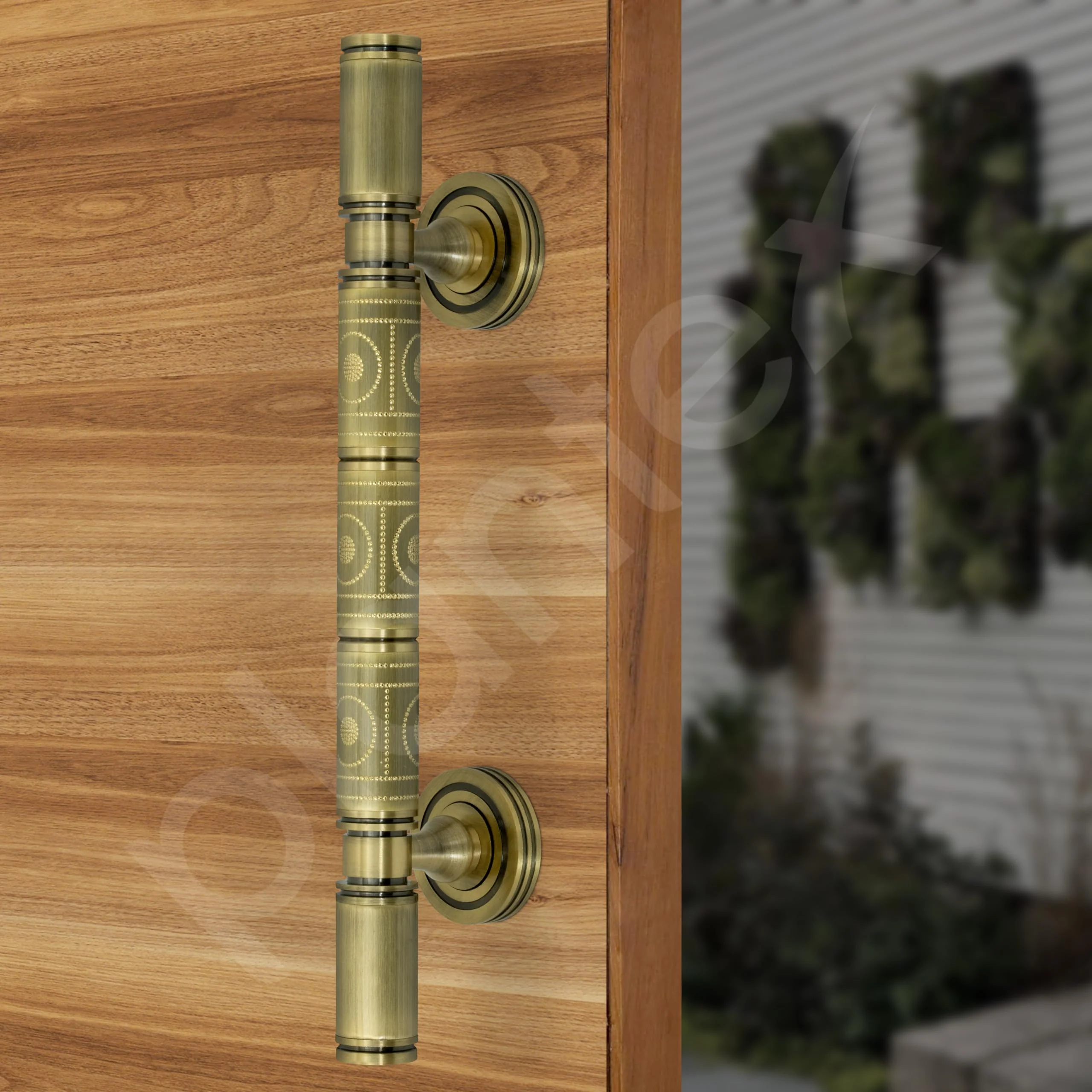 Plantex Door Handle/Pure Brass Main Door Handle/12 inch Pull-Push Handle for Home & Office/3 Years Warranty Pack of 1 (S - 138, Brass Antique) - Image 4