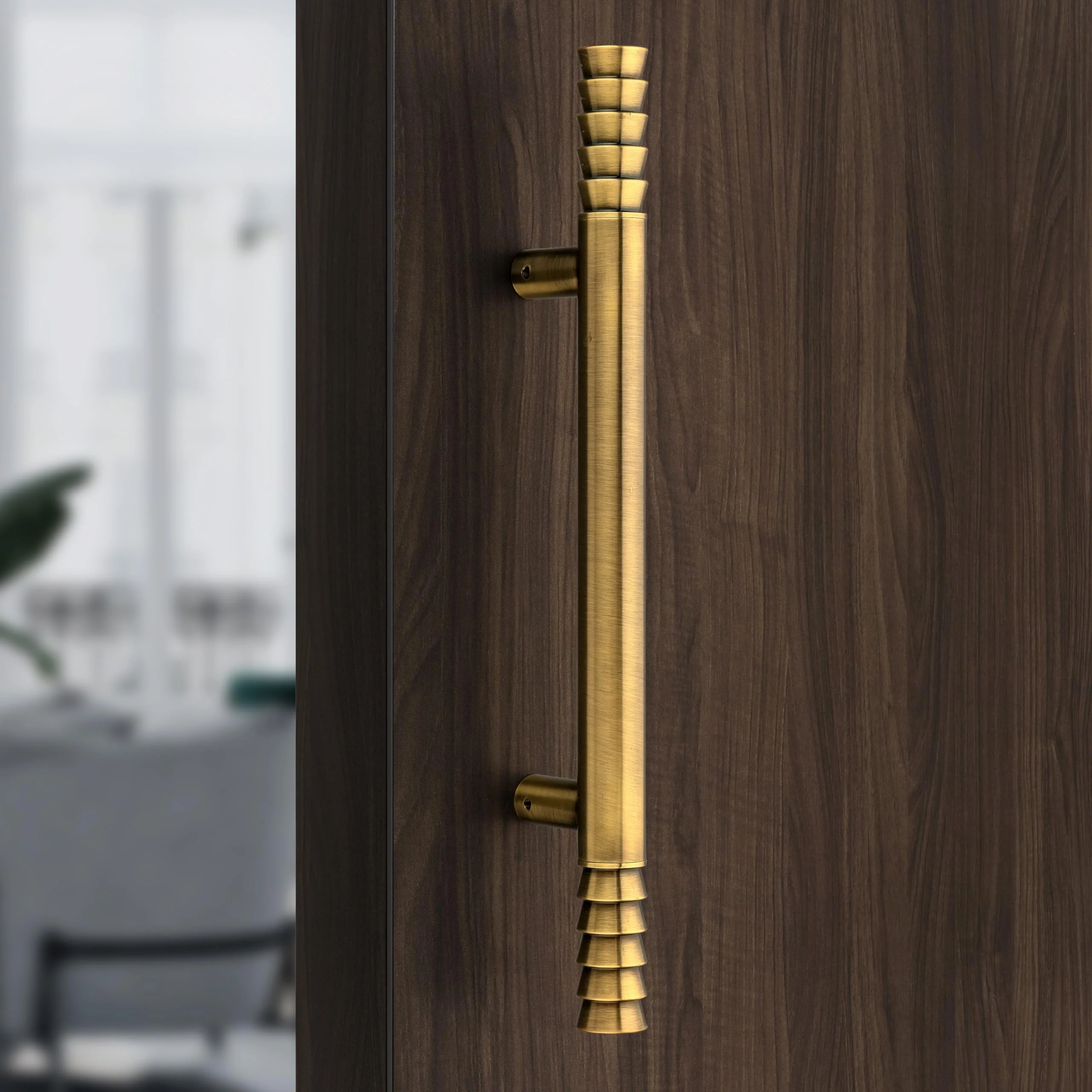 Plantex Door Handle/Stainless Steel 14 inch Main Door Handle/Pull-Push Handle for Home & Hotel/3 Years Warranty Pack of 2 (Brass Antique) - Image 6