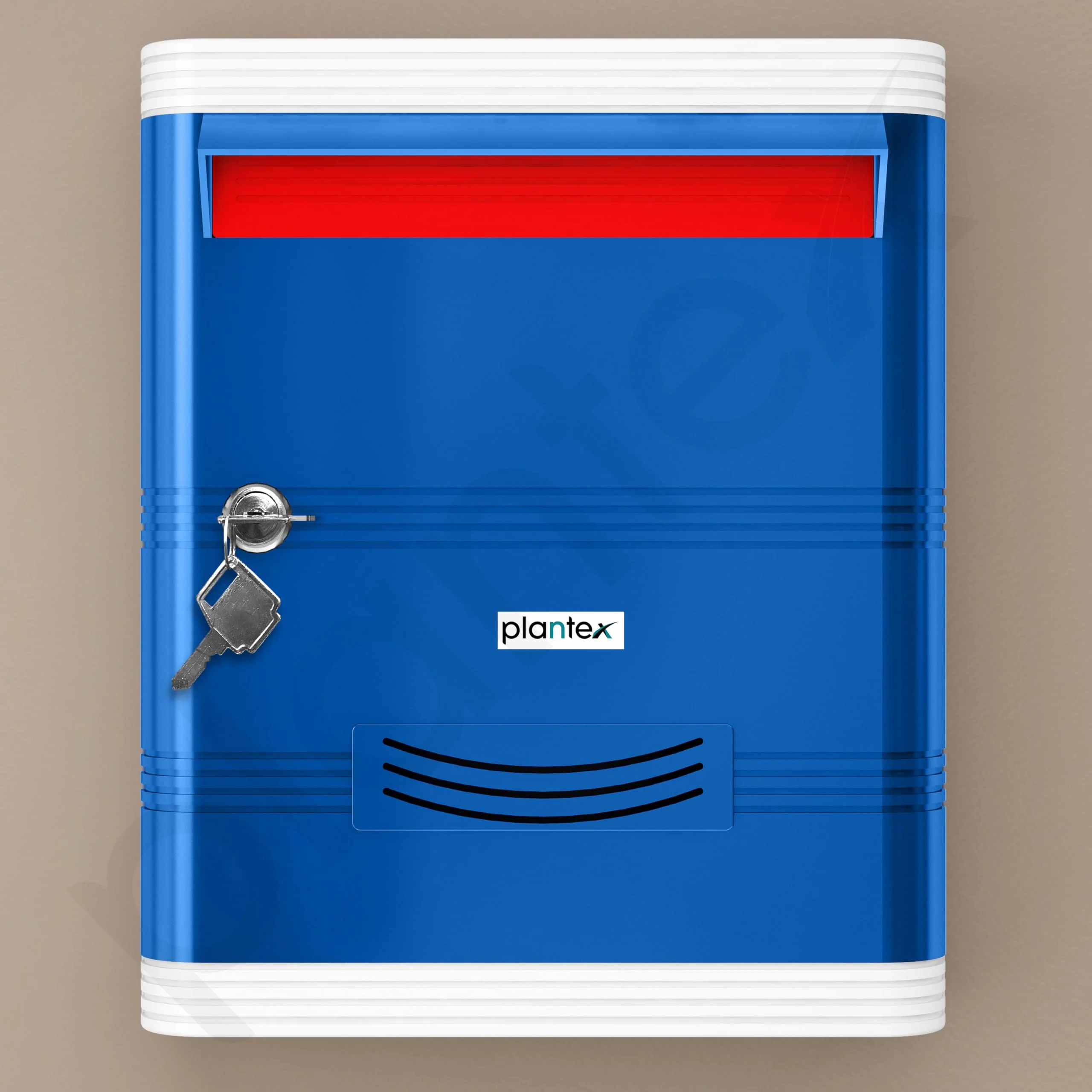 Plantex Durable Plastic Letter/Suggestion Box for Office With Key Lock - Post/Complaint Box for Home - Wall Mounted (Blue & White) - Image 7