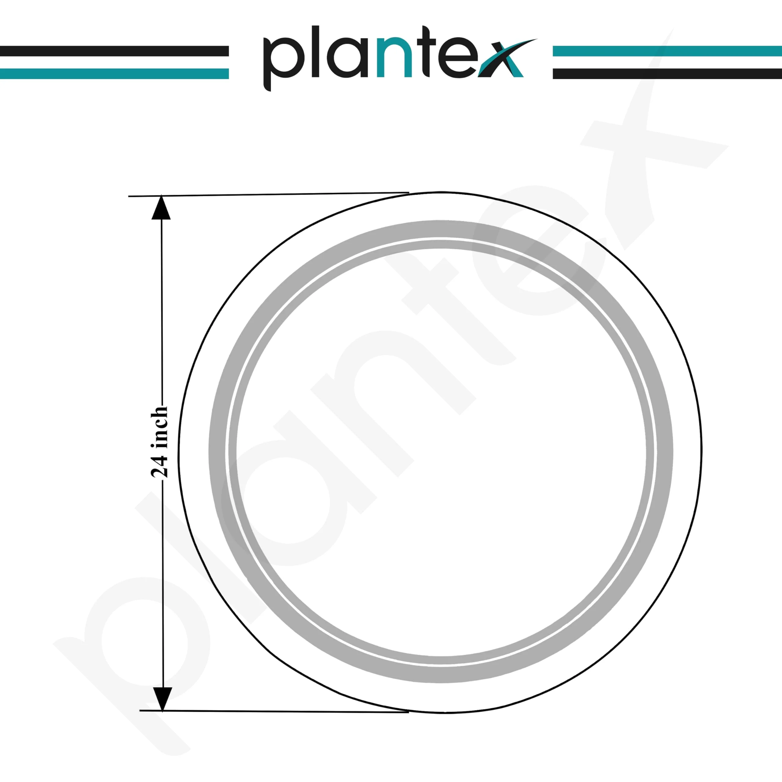 Plantex Glass Mirror With Light With 3 Tone/Touch Wall Mount Mirror For Bedroom/Dressing Room/Living Room - Round Shape (24 Inch), White - Image 2