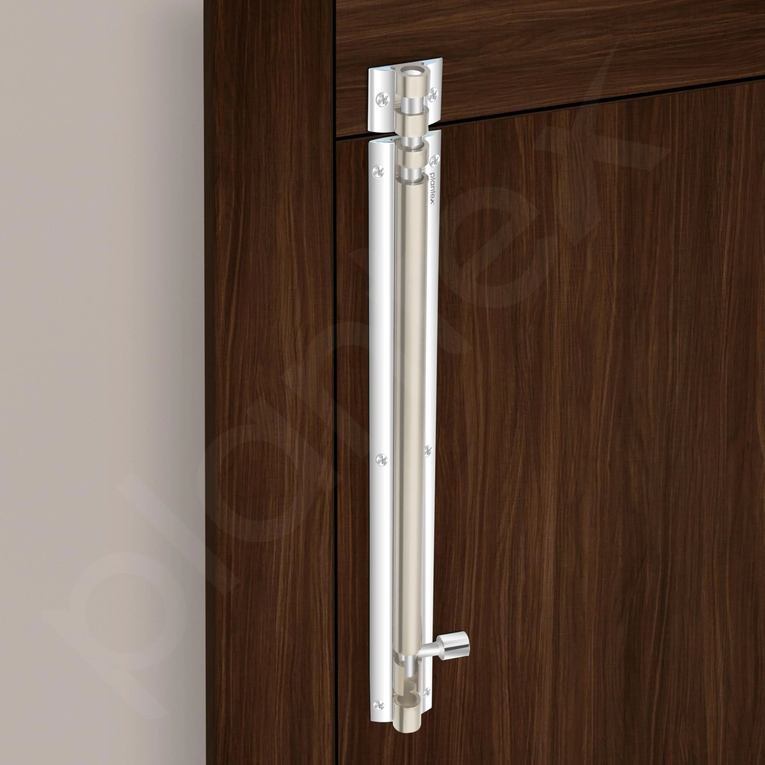 Plantex Heavy Duty 12-inch Joint-Less Tower Bolt for Wooden and PVC Doors for Home Main Door/Bathroom/Windows/Wardrobe - Pack of 1 (703, Silver and Chrome) - Image 5
