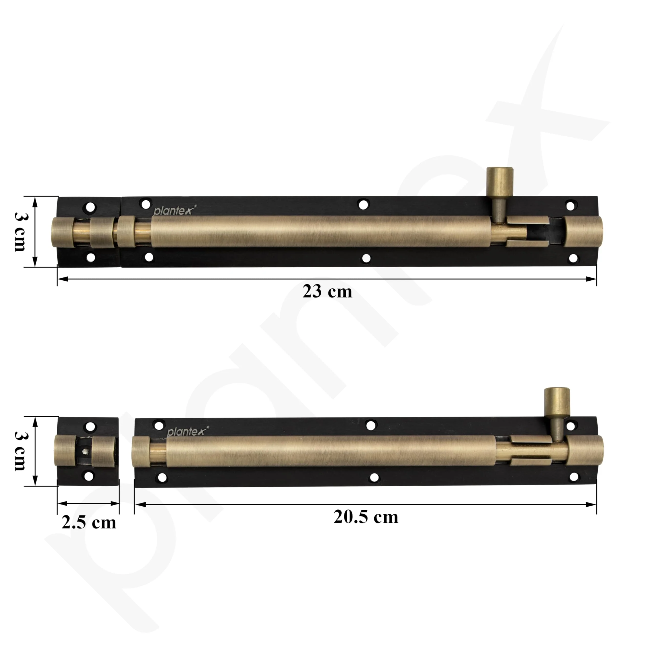 Plantex Heavy Duty 8-inch Joint-Less Tower Bolt for Wooden and PVC Doors for Home Main Door/Bathroom/Windows/Wardrobe - Pack of 1 (703, Brass Antique) - Image 3