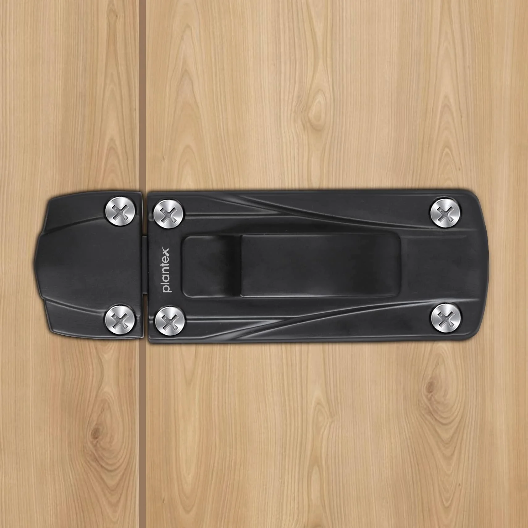 Plantex Heavy Duty Door Stopper/Door Latch for Main Door/Door Lock Latch for Home and Office Doors - Pack of 1 (205 - Black) - Image 2