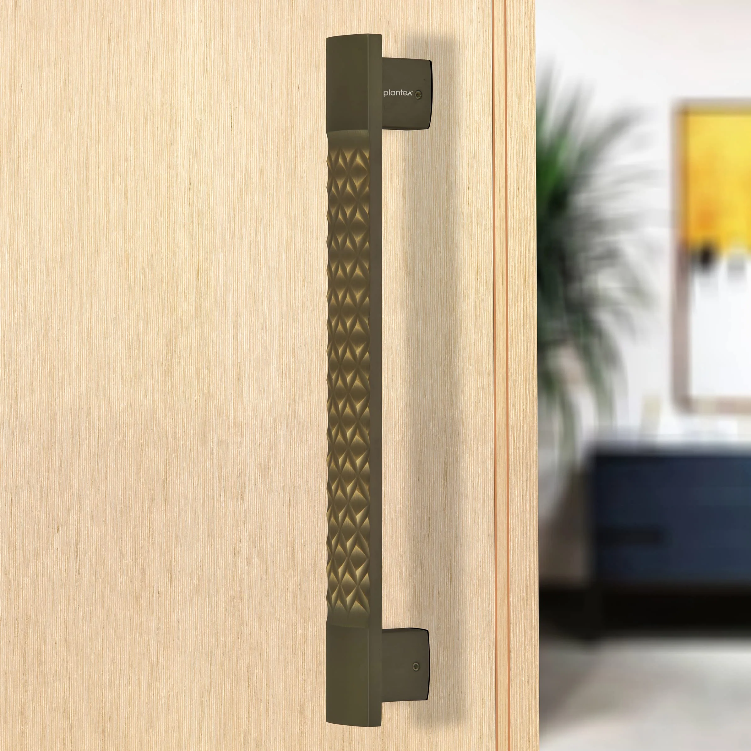 Plantex Heavy Duty Main Door Handle/14 inch Door Handle for Main Door/Handle for Glass/Wooden Door/Pull Push Door Handle - Pack of 1 (241-Brass Antique Finish) - 3 Years Warranty - Image 5