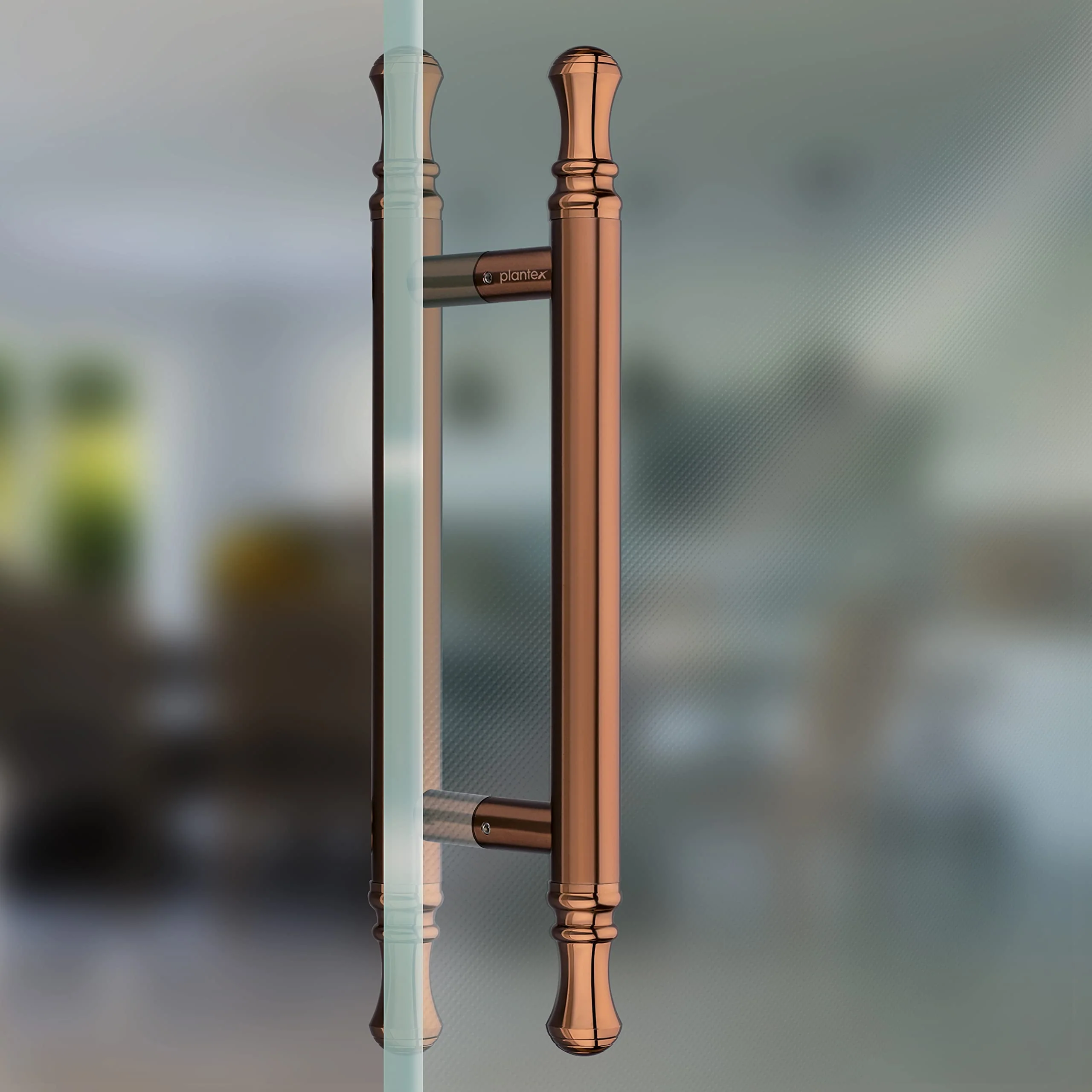 Plantex Heavy Duty Main Door Handle - 14 Inch Pull-Push Handle for Glass & Wooden Doors - Pack of 1 (PVD Rose Gold) - 3 Years Warranty - Image 6