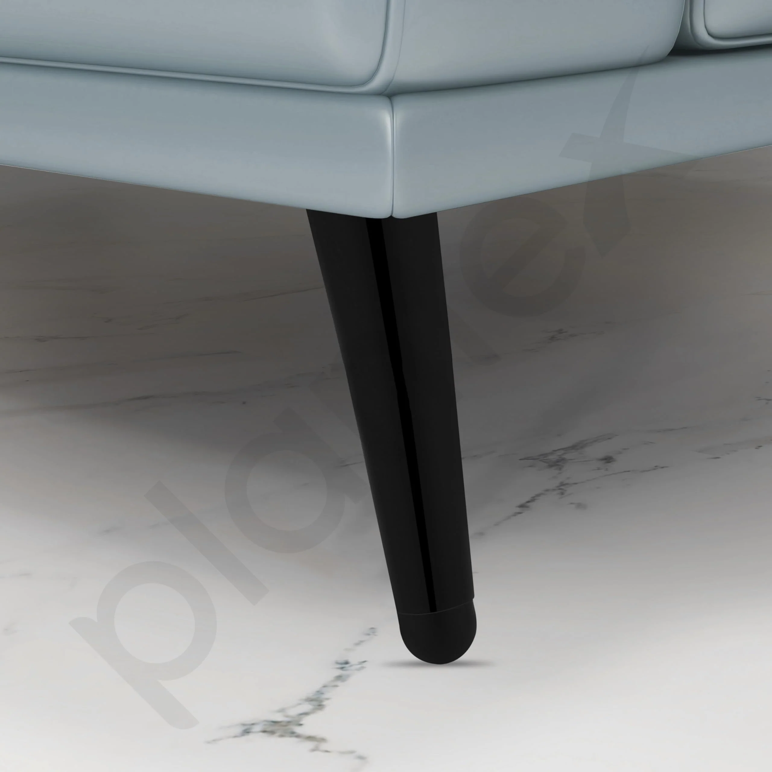 Plantex Heavy Duty Round 6 inch Spare Sofa Legs for Bed Furniture/Sofa Legs for Furniture Fitting/Table Legs/Sofa Leg Set of 2 pcs (Black) - Image 6