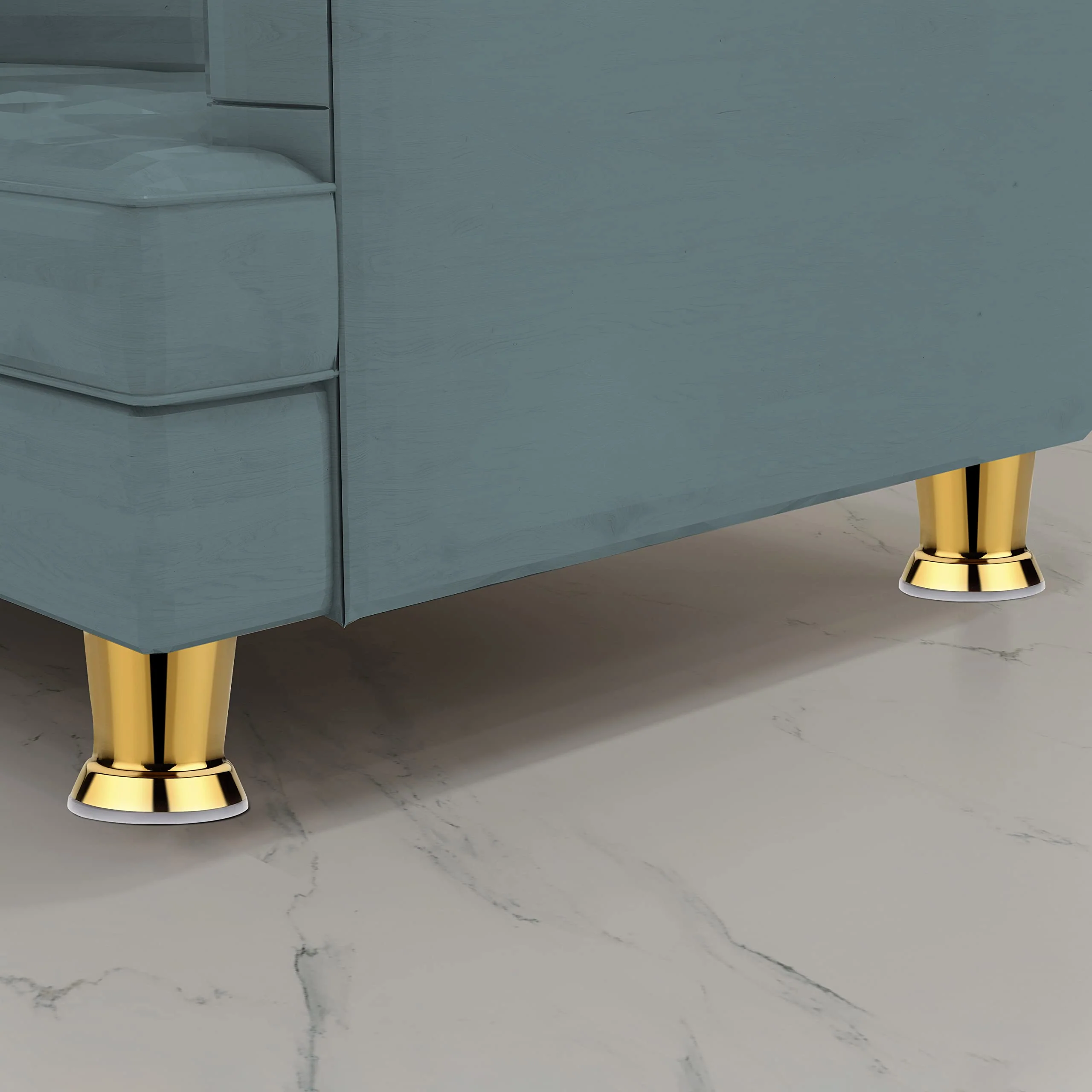 Plantex Heavy Duty Stainless Steel 3 inch Sofa Leg/Bed Furniture Leg Pair for Home Furnitures/Furniture Sofa Legs for Table/Sofa Support Legs/Sofa Furniture Leg (Golden) Set of 6 Pcs - Image 6