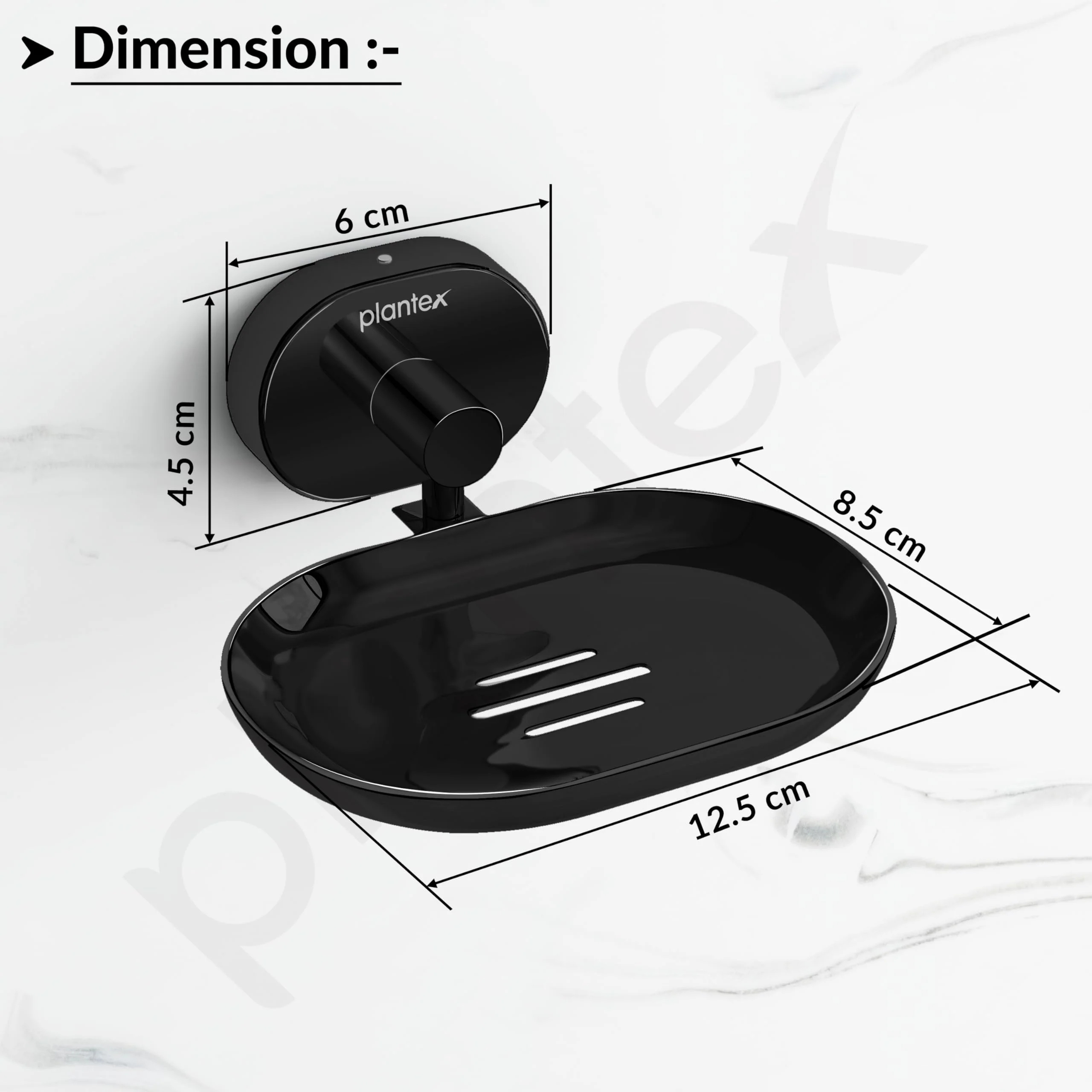 Plantex J4 Stainless Steel Wall Mounted Soap Holder for Bathroom/Soap Holder for Kitchen/Soap Stand for Bathroom/Bathroom Accessories (PVD Black Finish) Onix - Image 3