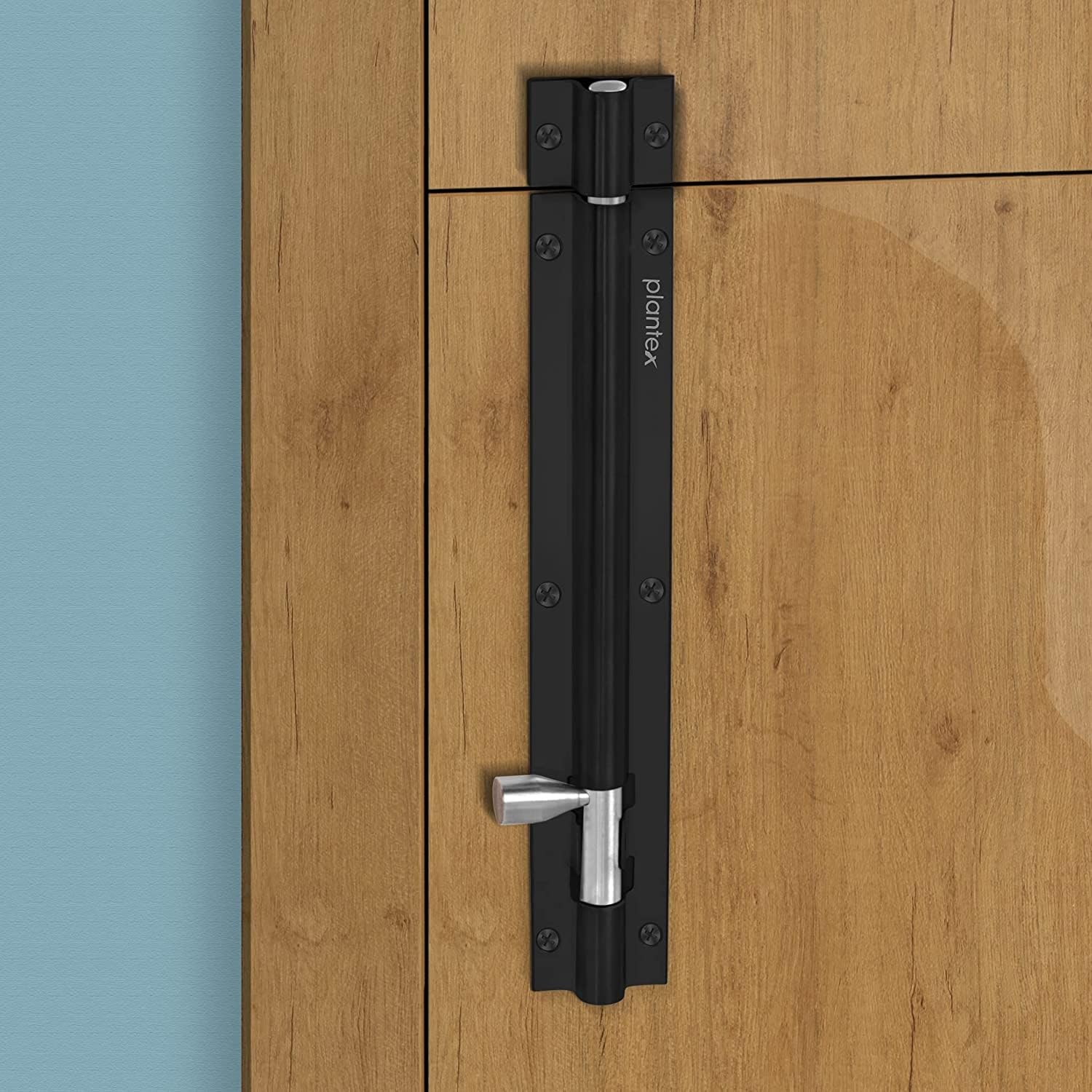 Plantex Joint-Less 8- inches Tower Bolt for Door - Long Latch - Pack of 2 (Multicolour) - Image 4