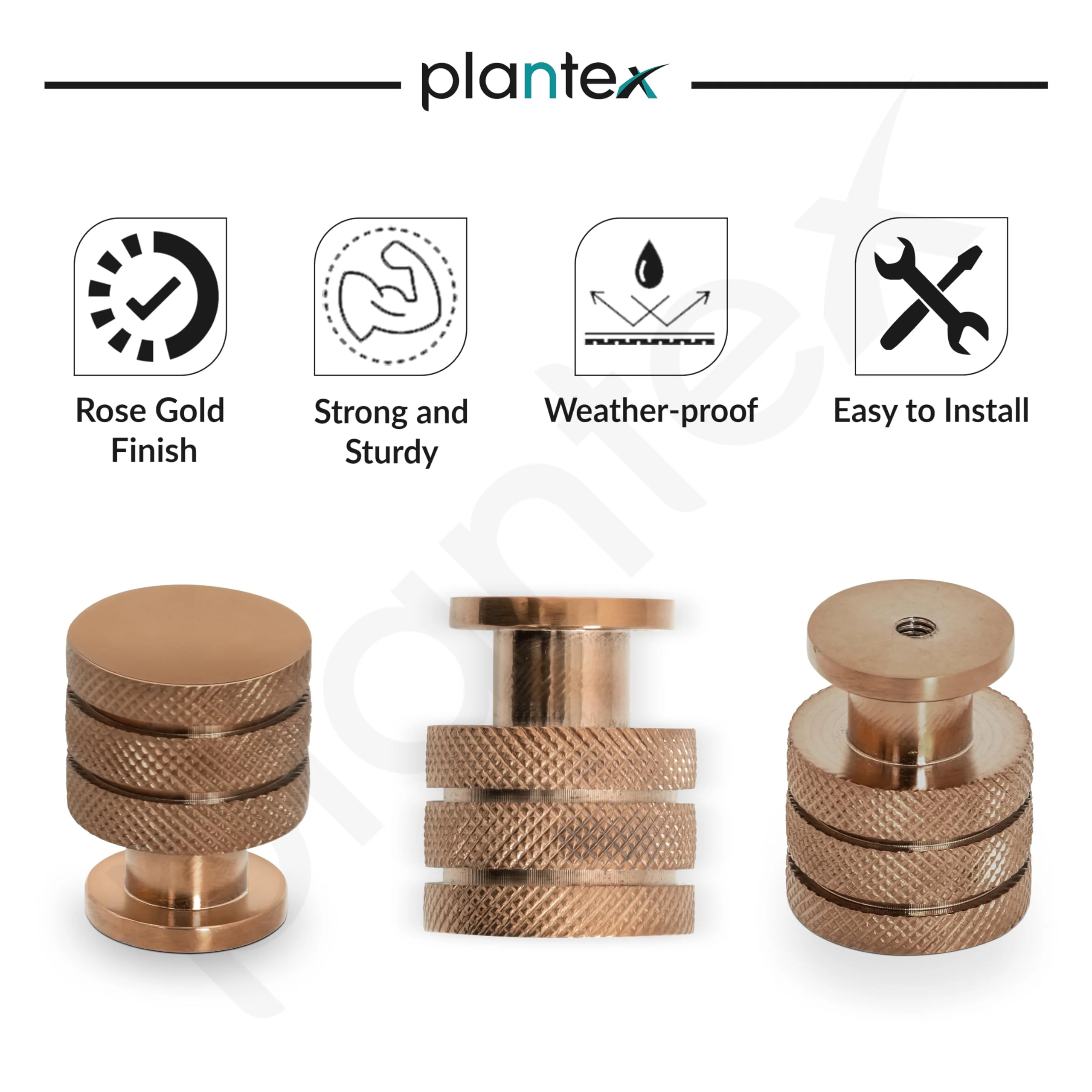 Plantex Knobs for Drawer/Drawer Knobs/Cabinet Knobs/Drawer knobs Handle/Pull-Push Knobs for Home/Office Drawers - Pack of 1 (Rose Gold) - Image 4