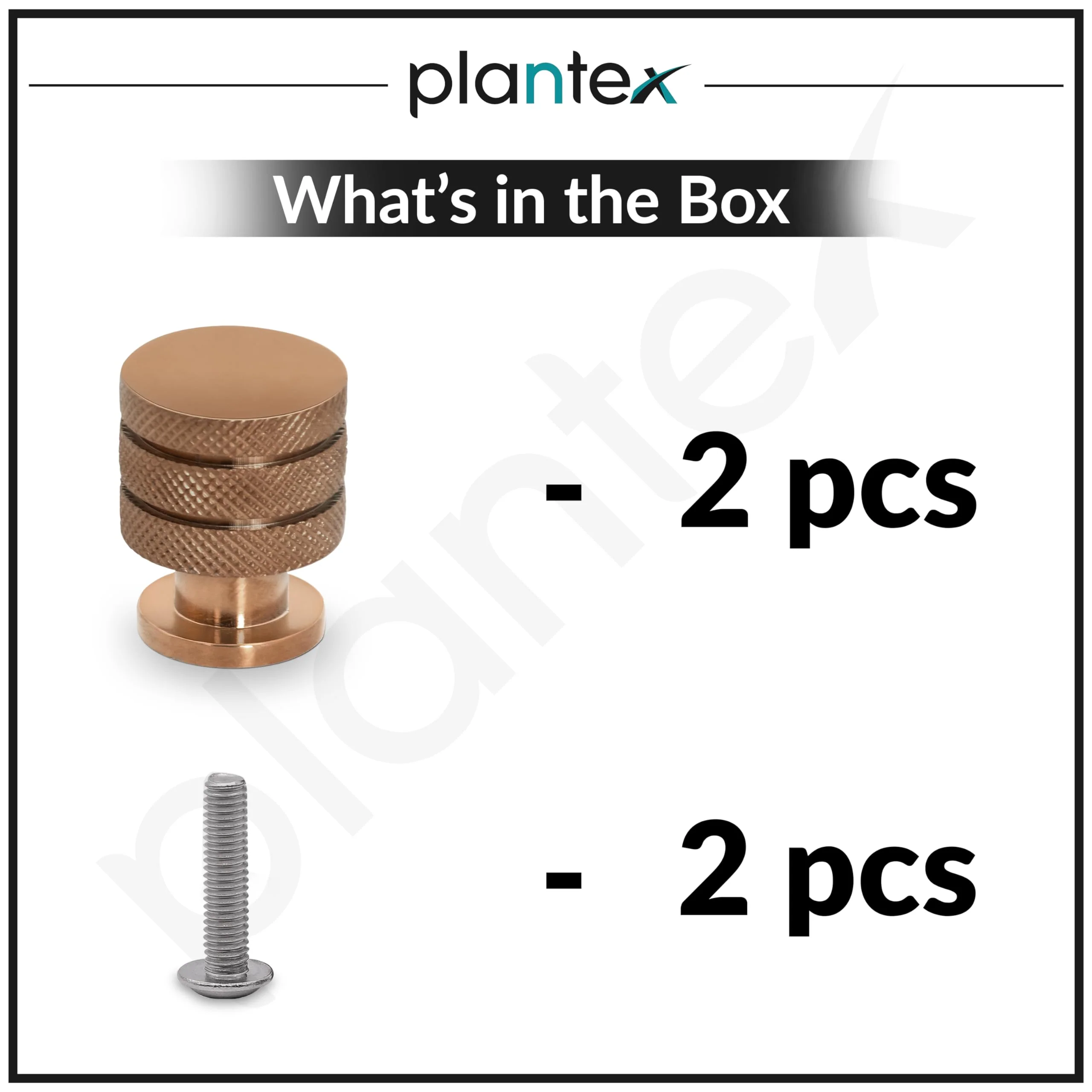 Plantex Knobs for Drawer/Drawer Knobs/Cabinet Knobs/Drawer knobs Handle/Pull-Push Knobs for Home/Office Drawers - Pack of 2 (Rose Gold) - Image 5
