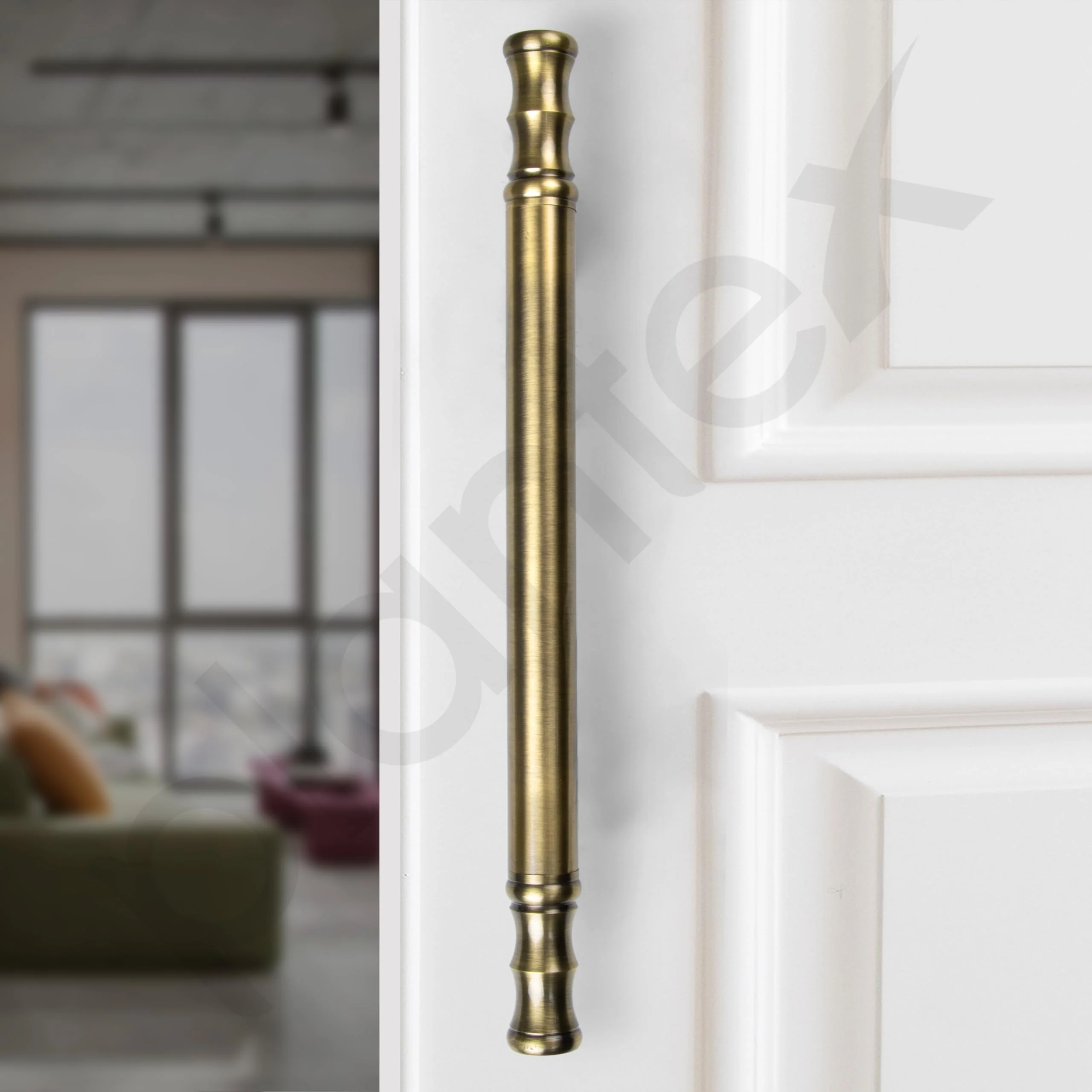 Plantex Main Door Handle/Door & Home Decore/14 Inch Main Door Handle/Pull-Push Handle - Pack of 1 (Brass Antique) - Image 4