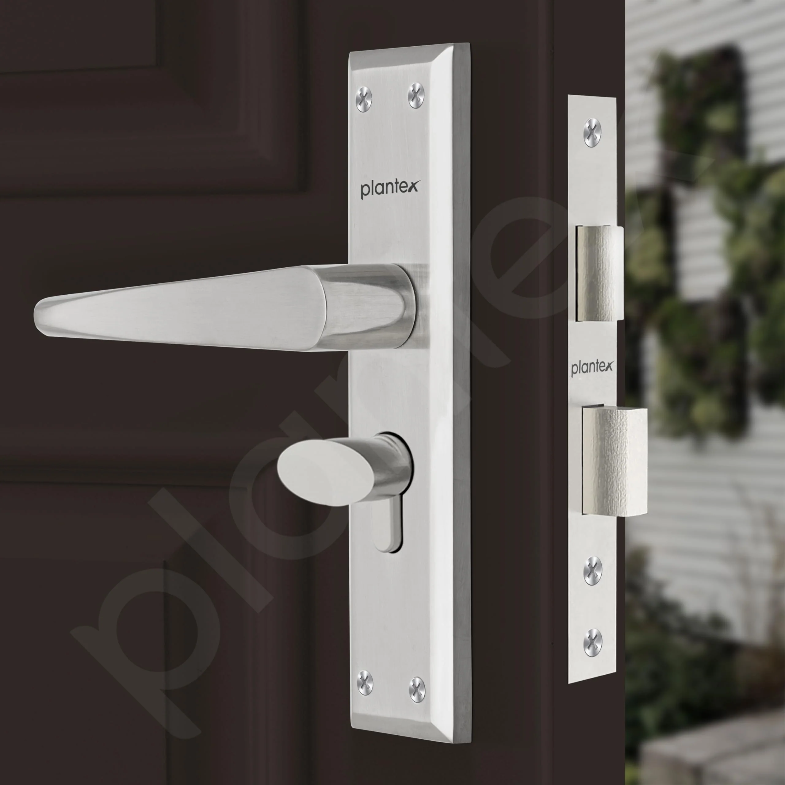 Plantex Main Door Lock Handle Set/6-Lever Locks Mechanism with 3 Years of Warranty/Mortise Lock with 3 Keys, Brass Locks Body & Cylinder(PTP-05 Matt) - Image 6