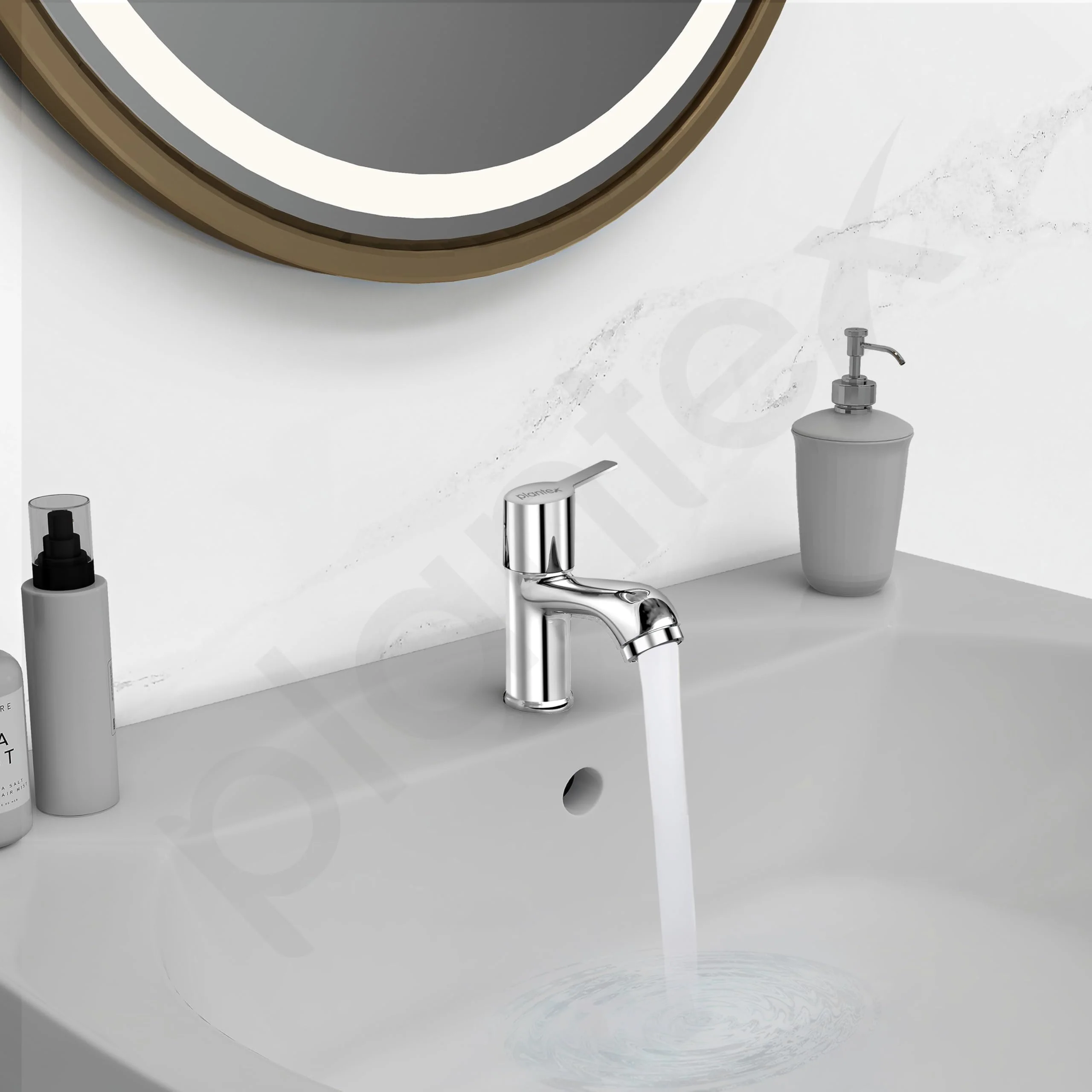 Plantex Pillar Tap for Bathroom with Water Saving Aerator and Brass Spindle/Wash Basin Tap with Teflon Tape/Single Lever Water Tap - (Rio-Chrome) - Image 7