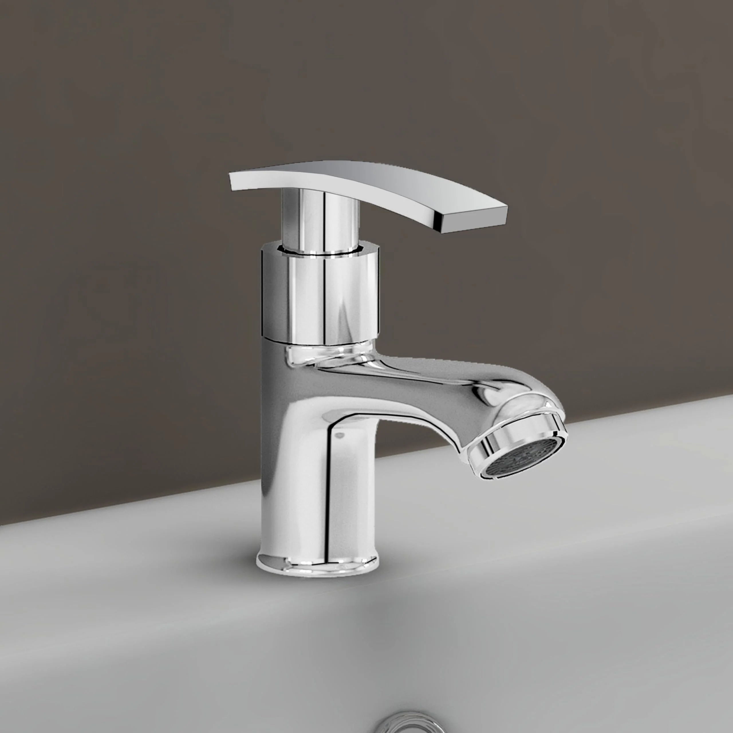Plantex Pillar Tap for Bathroom with Water Saving Aerator and Brass Spindle/Wash Basin Tap with Teflon Tape/Single Lever Water Tap-(Samar-Chrome) - Image 6