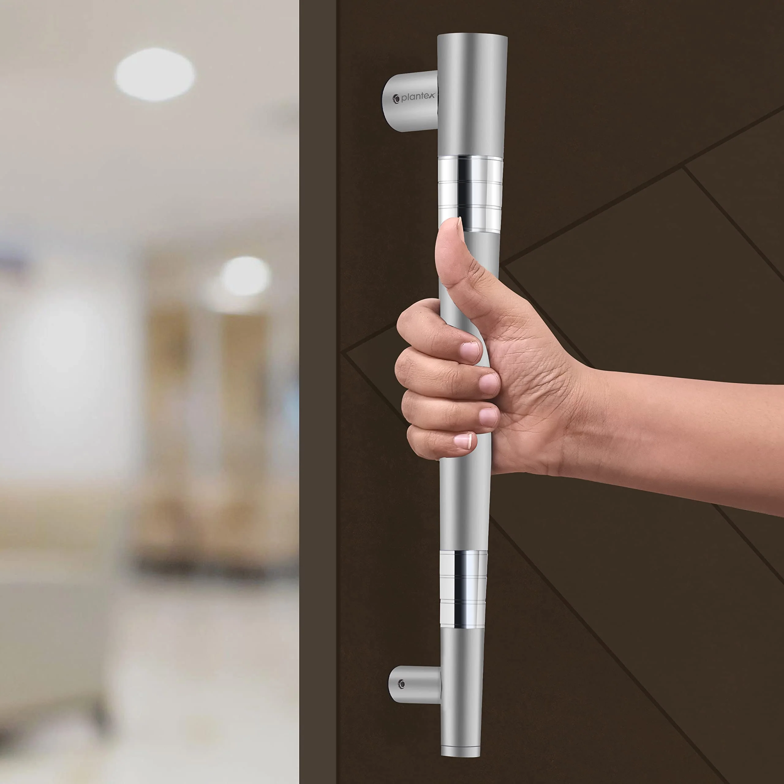 Plantex Premium Door Handle/Main Door Handle 14 inch/Pull Push Door Handle for Glass & Wooden Door – Pack of 1 (306, Satin Finish) - 3 Years Warranty - Image 6