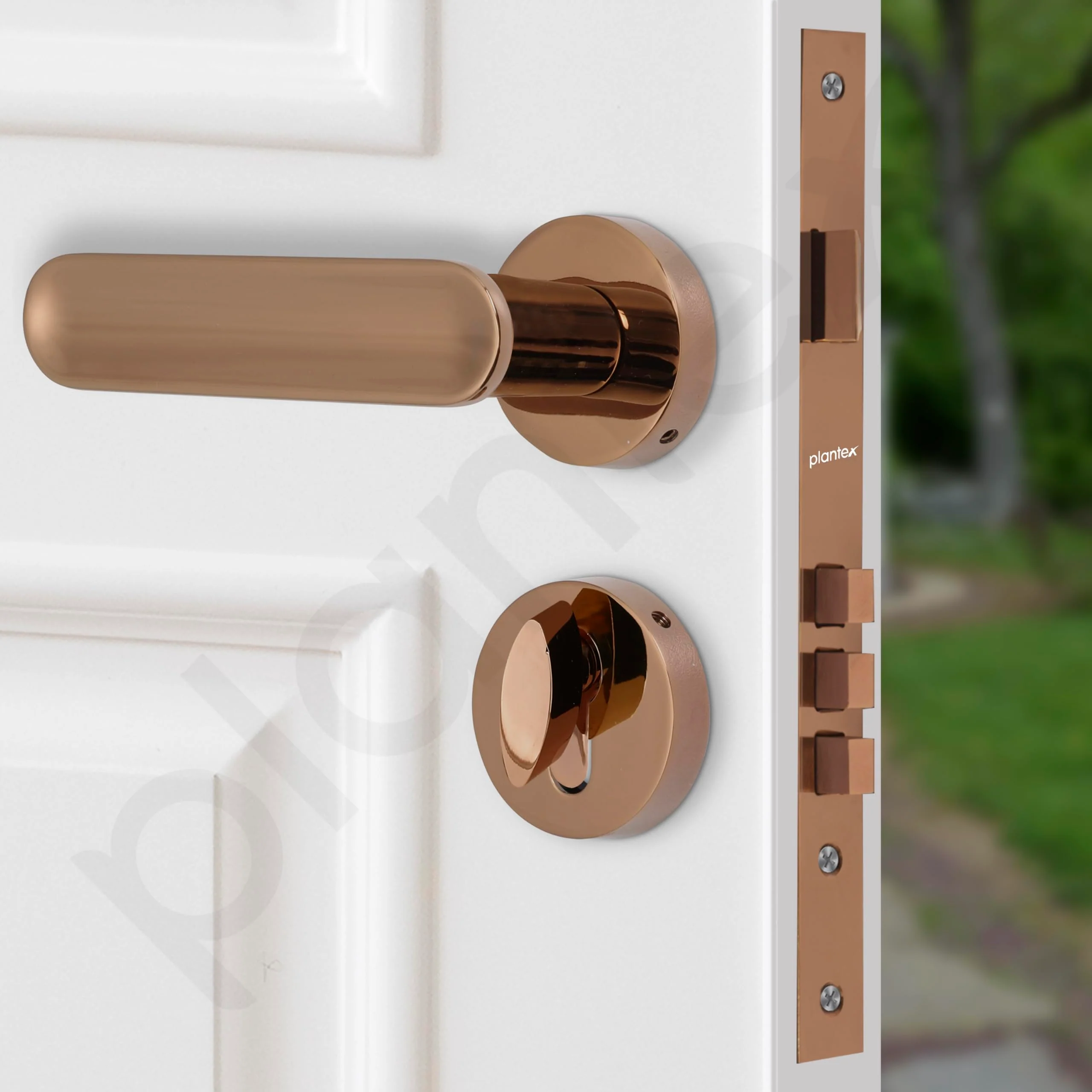 Plantex Premium Door Lock With 3 Years Warranty - Mortise Lock for Main Door Set (PVD Rose Gold Finish) - Image 6