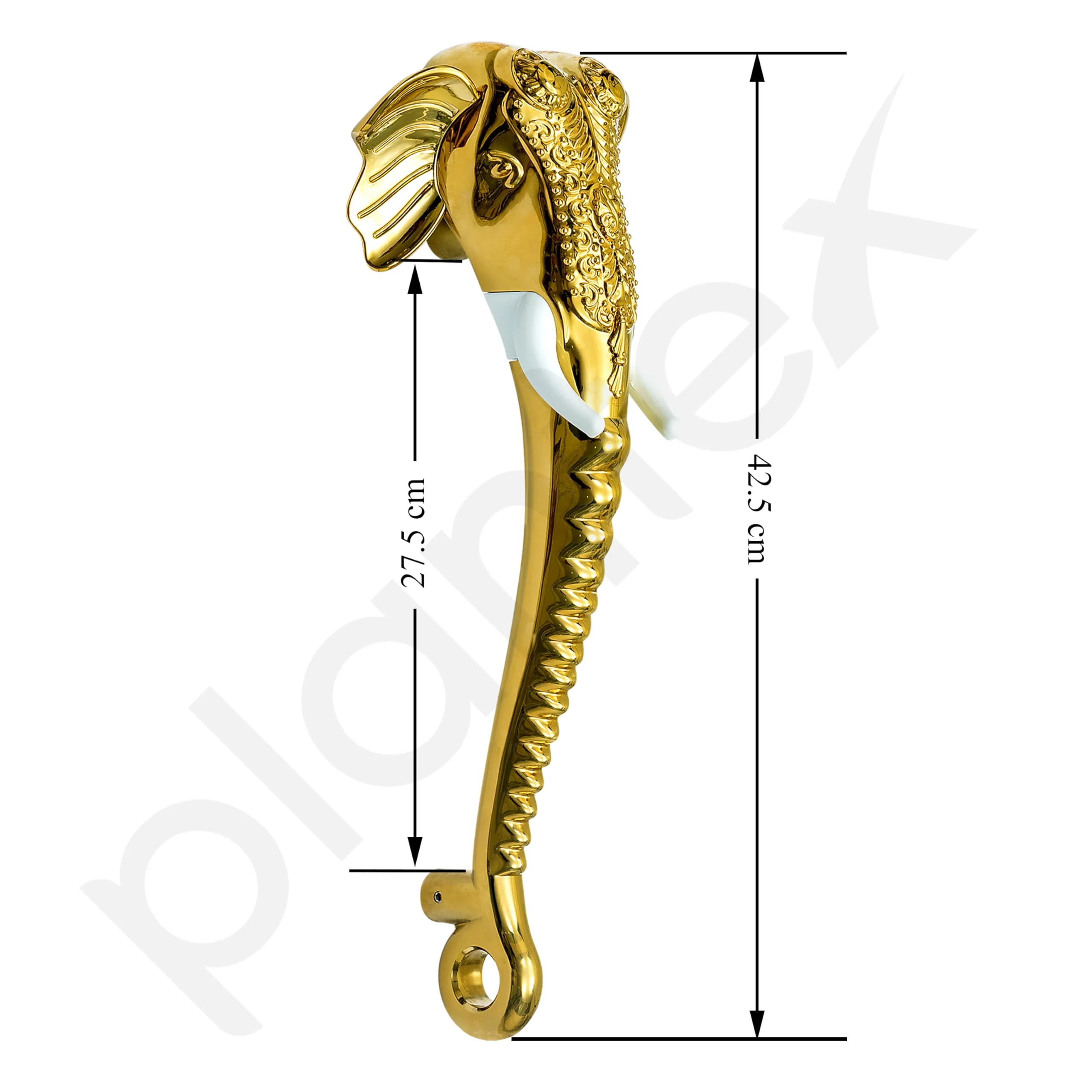 Plantex Premium Elephant Main Door Handle/17-inches Door Handle Main Door/Pull Push Handle/Door and Home Decor - Pack of 1 (677-Golden Finish) - Image 3