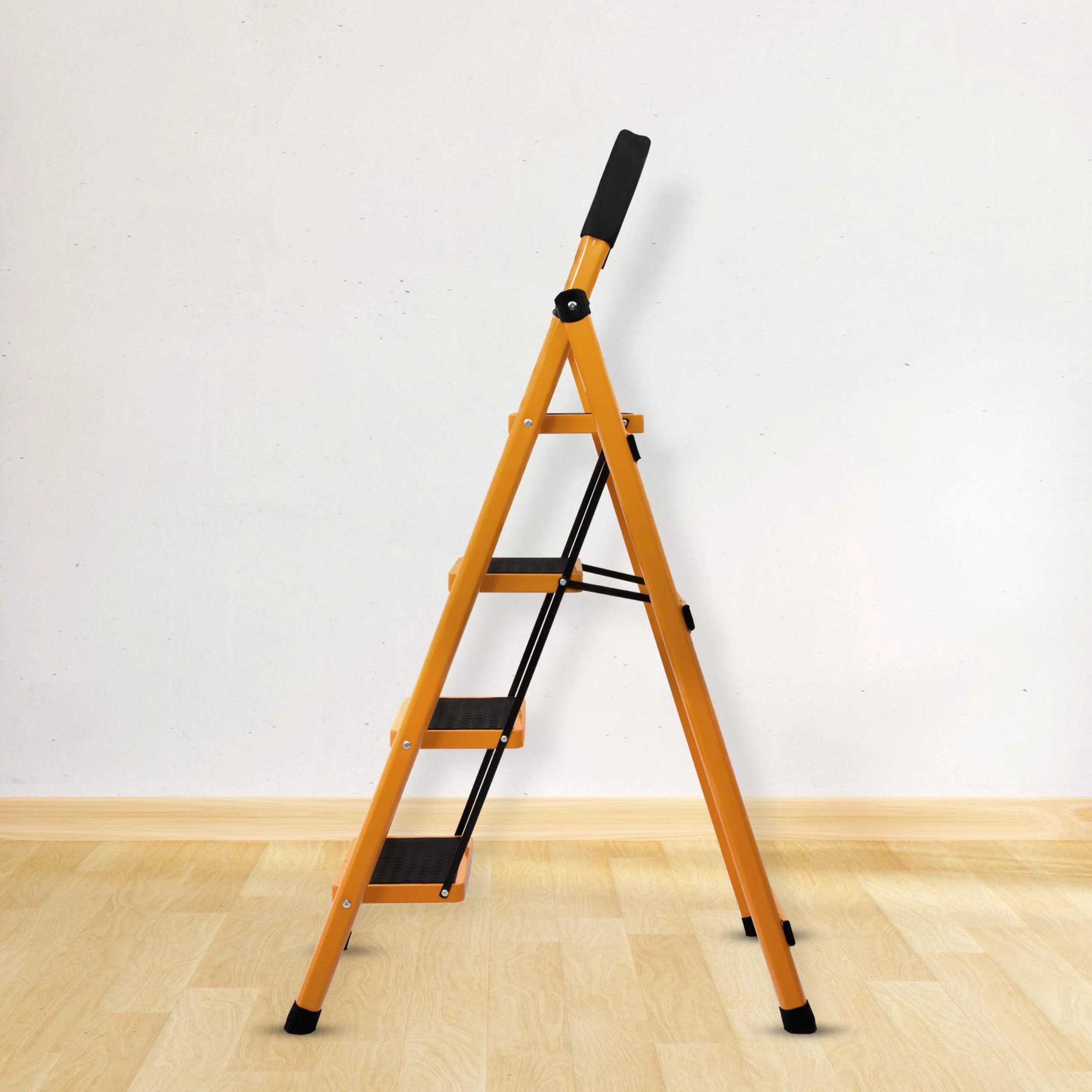 Plantex Premium GI 4-Step Steel Ladder for Home - Wide Anti Skid Step Ladder - 150 kg Capacity (Yellow) - Image 6