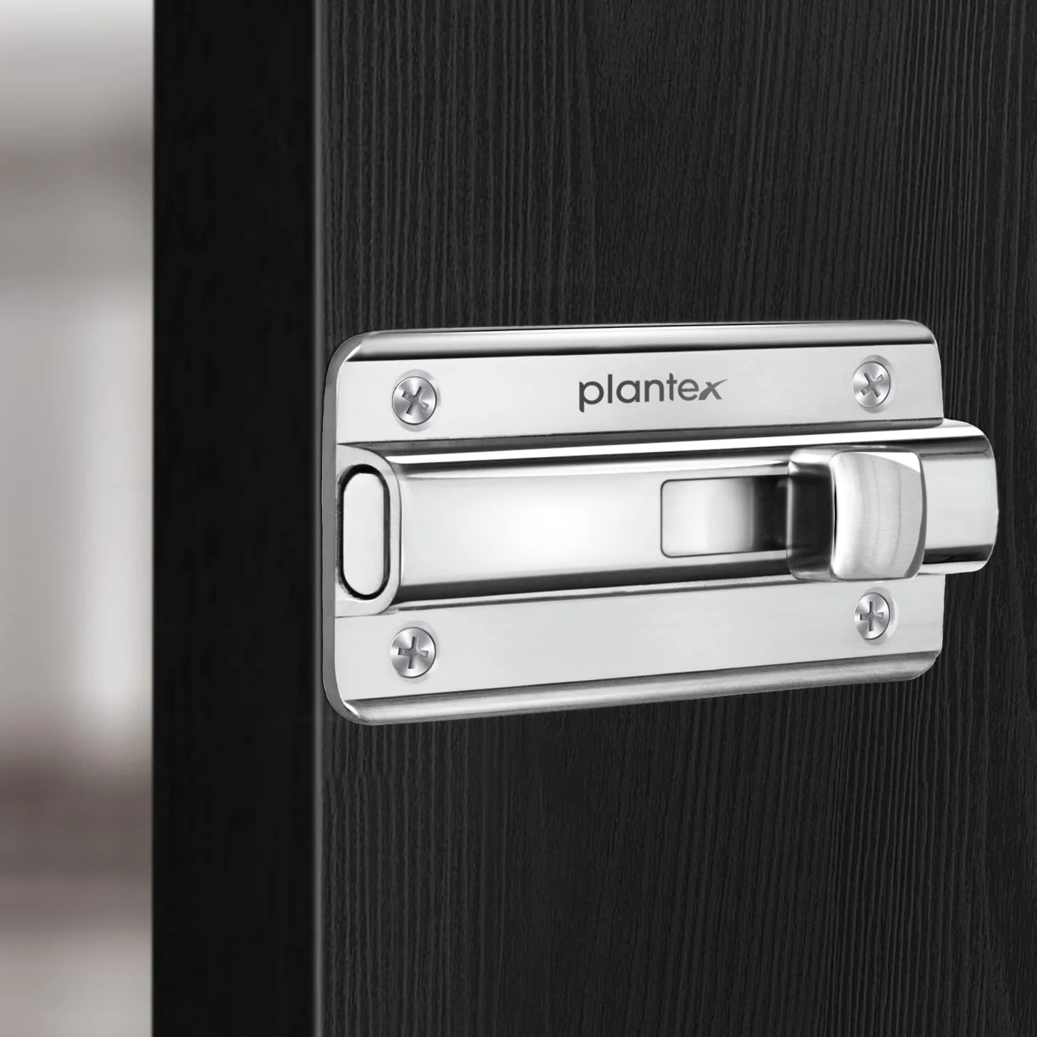 Plantex Premium Heavy Duty Door Stopper/Door Lock Latch for Home and Office Doors - Pack of 2 (Chrome) - Image 7