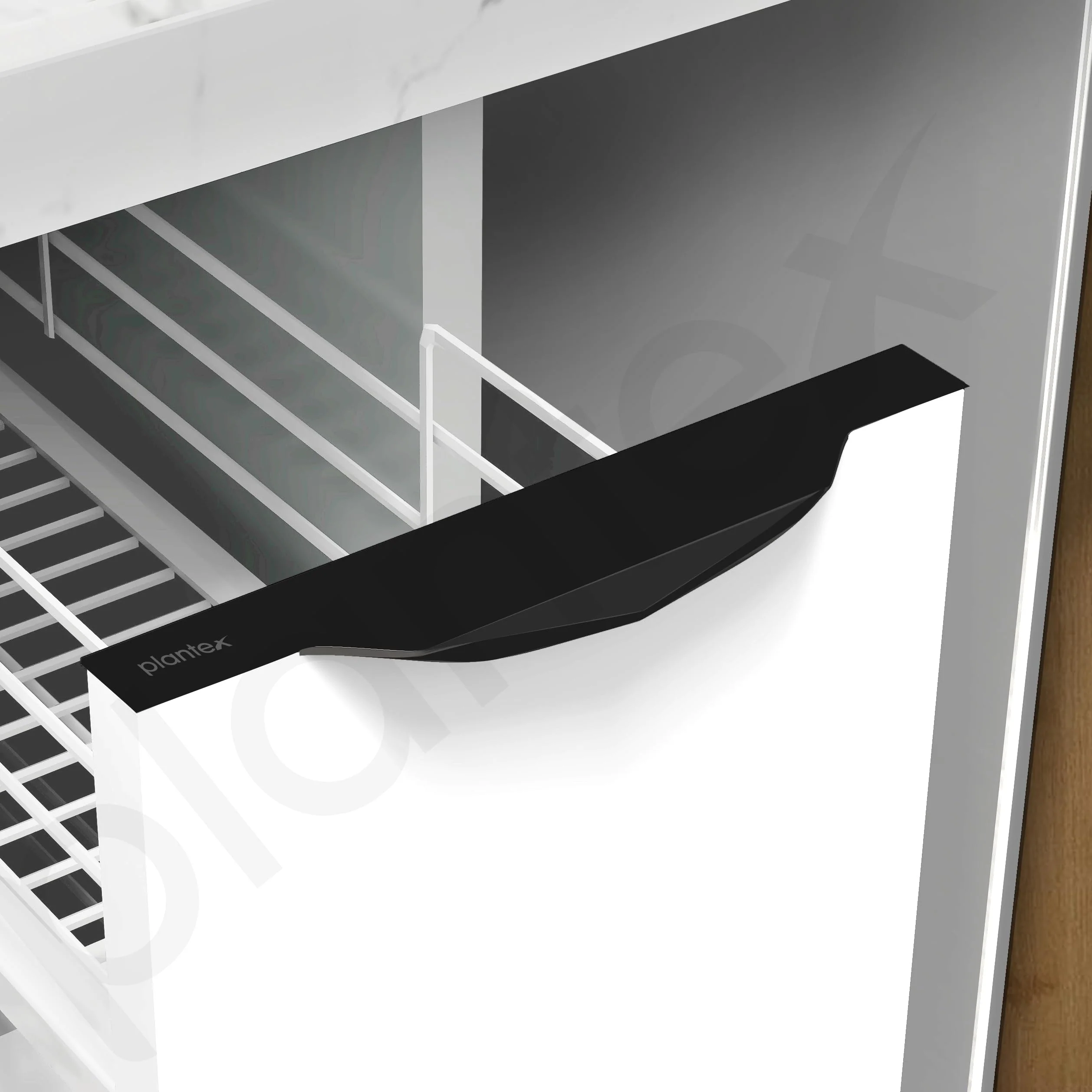 Plantex Profile Handle for Kitchen Cabinet/10 Inch Alluminium Drawer Profile Handle/Wardrobe Pull Handle for Home/Office/Hotel - Pack of 2 (Black) - Image 5