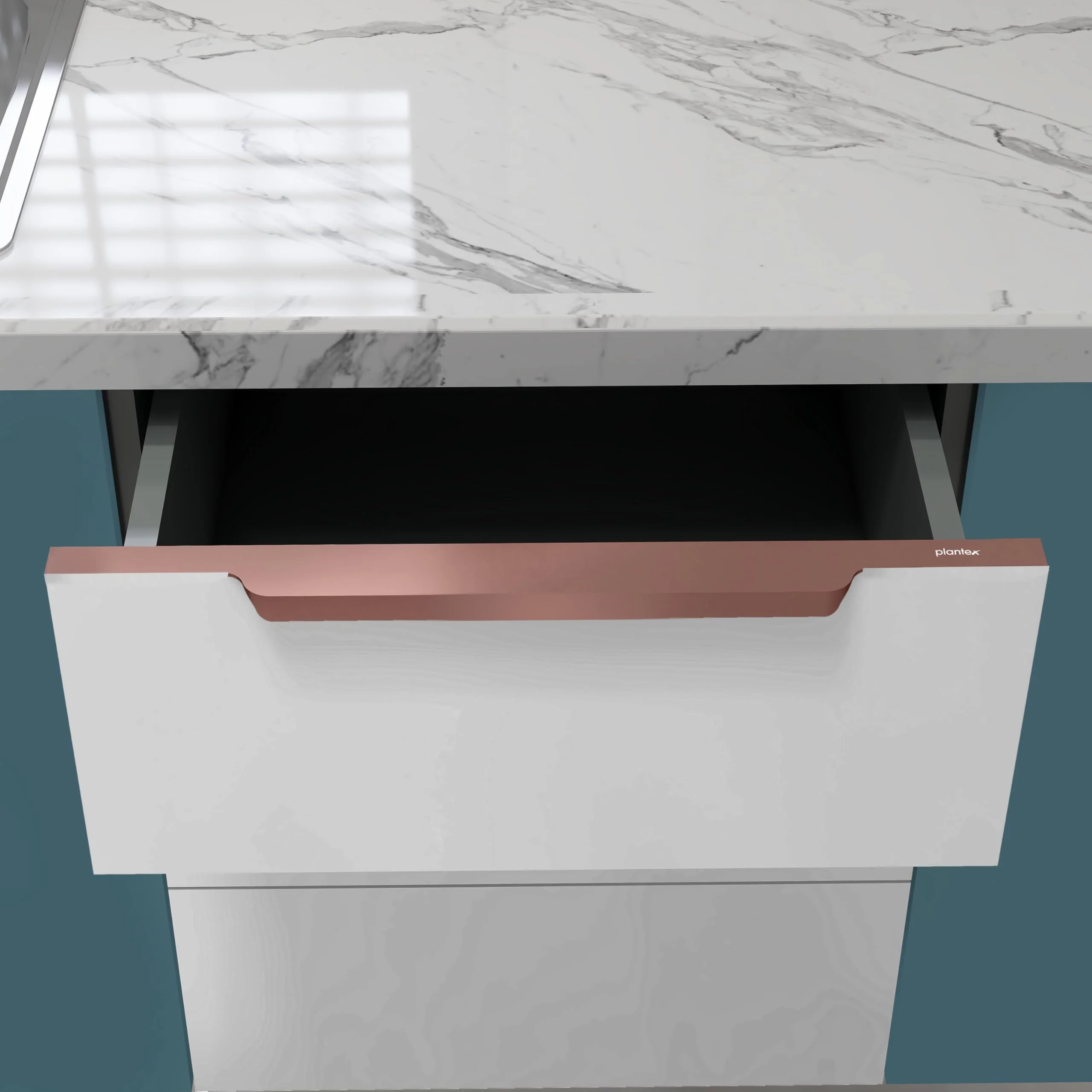 Plantex Profile Handle for Kitchen Cabinet/18 Inch Alluminium Drawer Profile Handle/Wardrobe Pull Handle for Home/Office/Hotel - Pack of 2 (Rose Gold) - Image 6