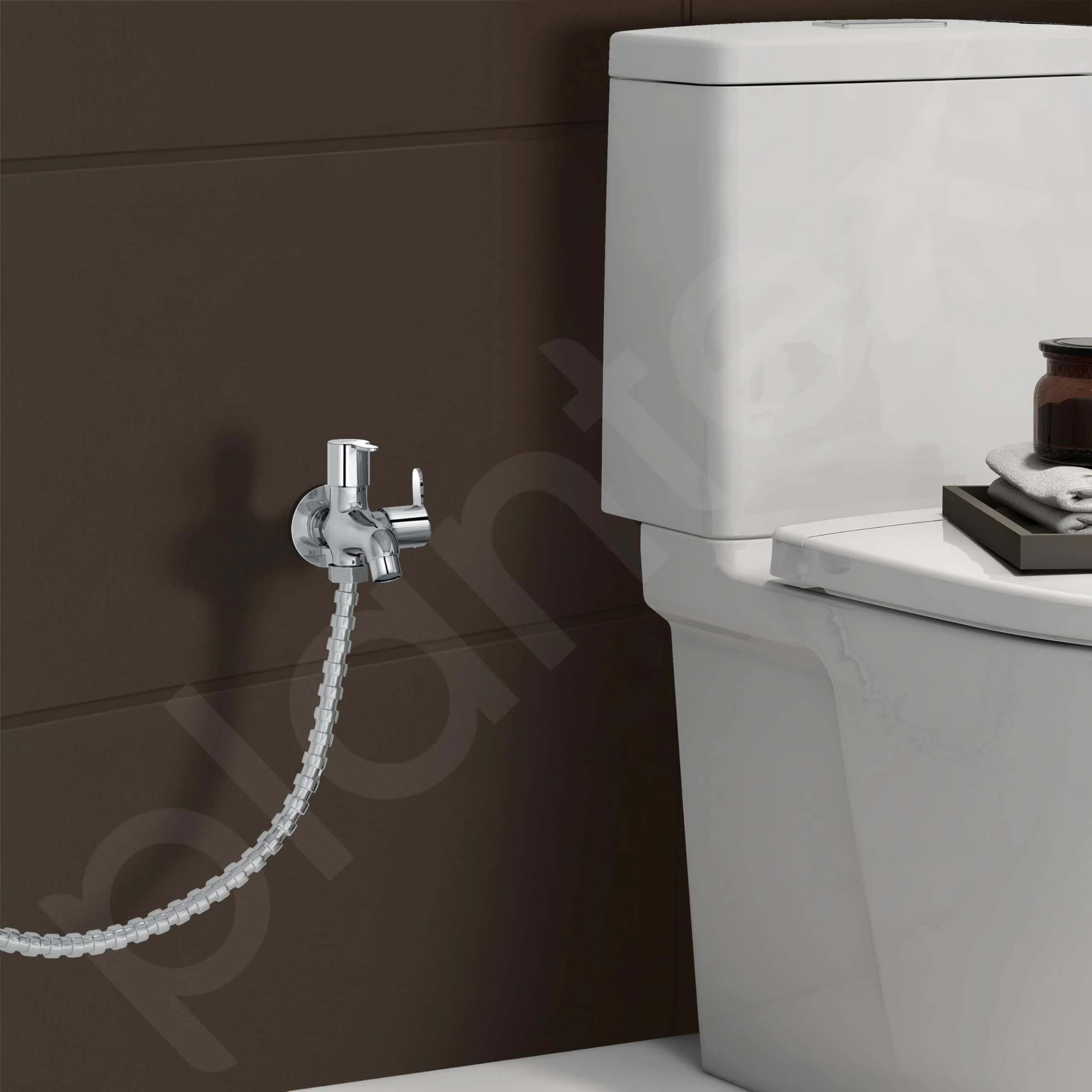 Plantex Pure Brass 2 Way Bibcock Water Tap with Brass Wall Flange & Teflon Tape/Quarter Turn Washing Machine tap with Water Saving Aerator/Basin tap-(FLO-807-Chrome) - Image 5
