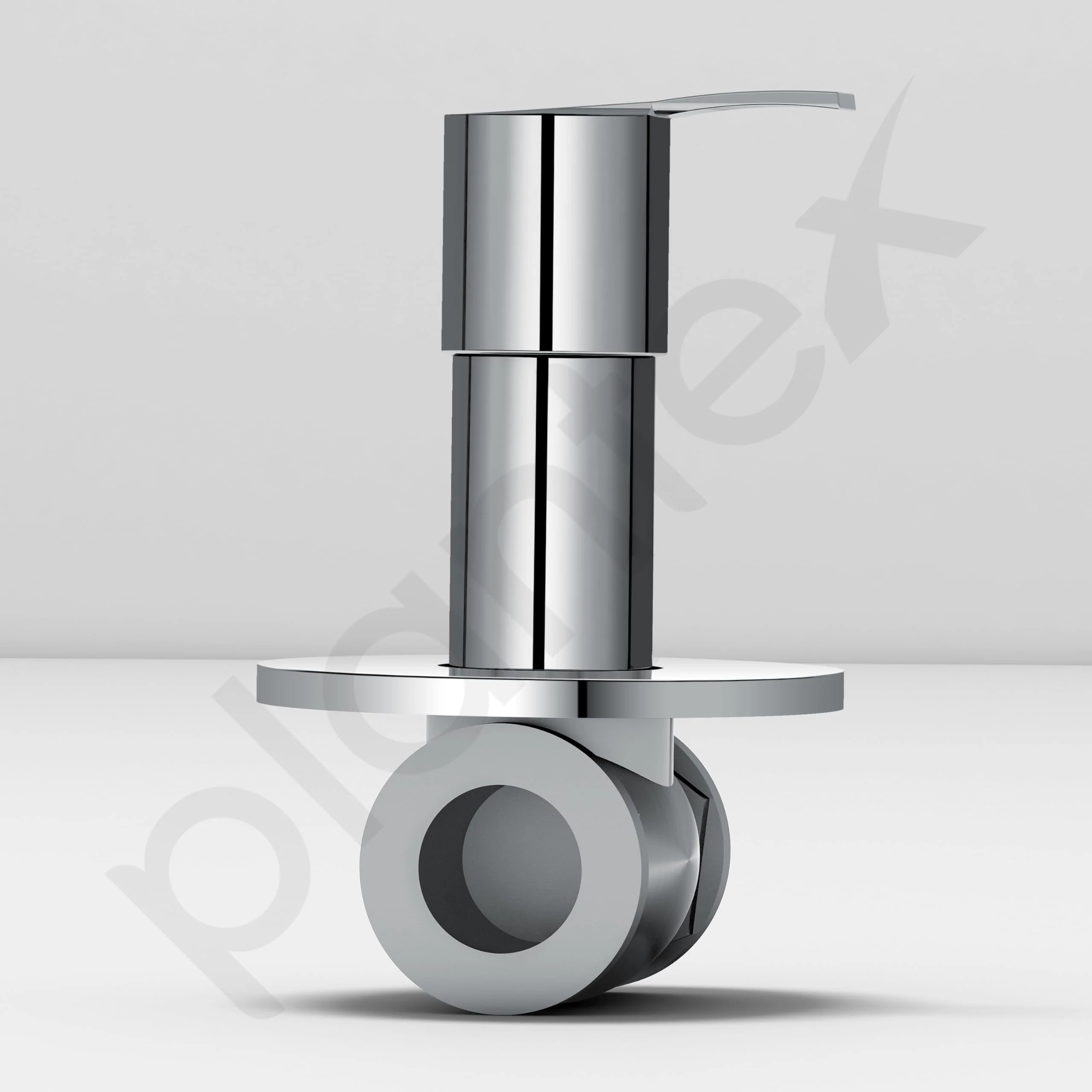 Plantex Pure Brass AQ-1406 Angular Concealed Stop Cock/Concealed Stop Valve Tap For Bathroom With Teflon Tape & Adjustable Brass Wall Flange - 15 mm (Mirror-Chrome Finish) - Image 6