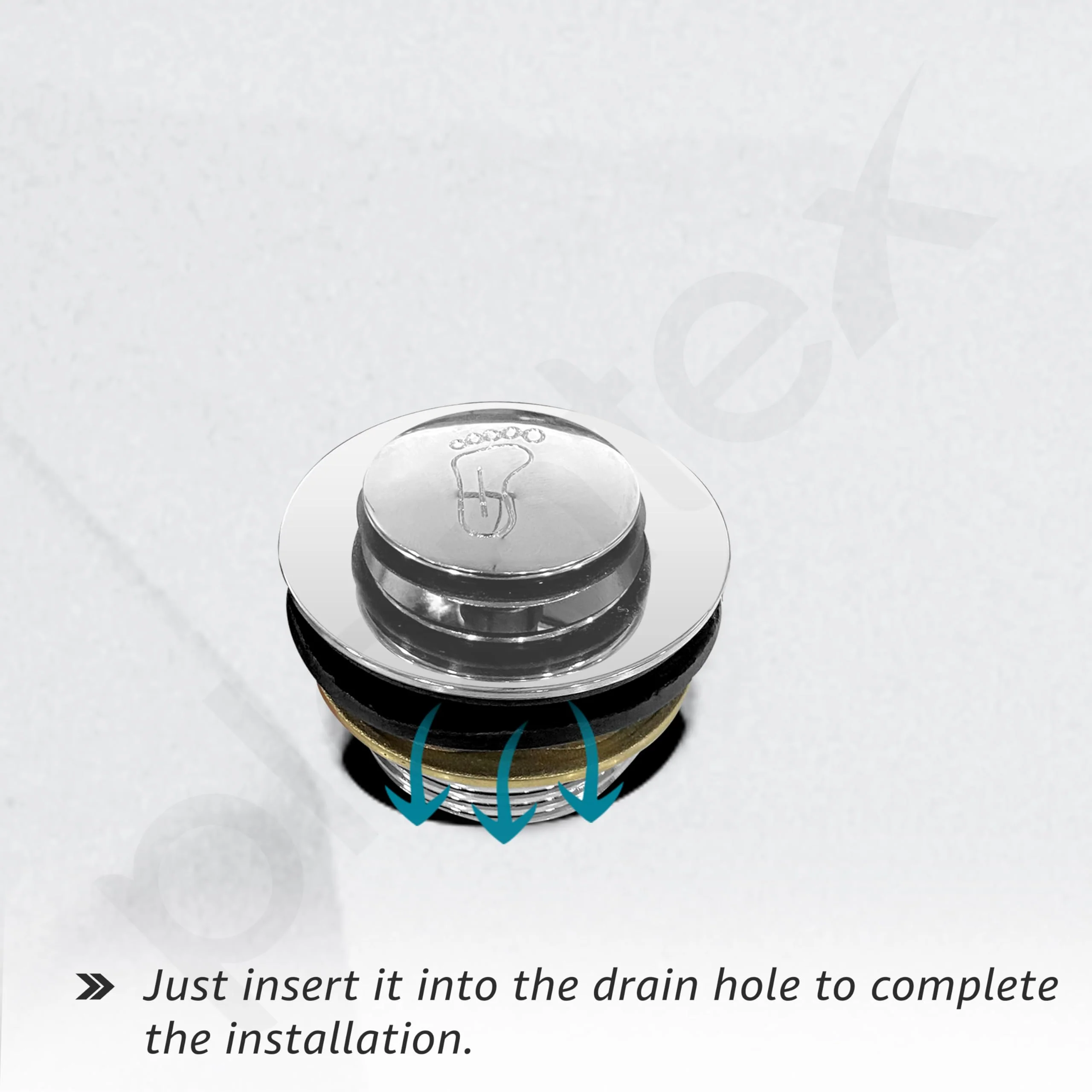 Plantex Pure Brass Bathtub Overflow with Chain Plug and Waste Coupling/Overflow Set/Durable and Stylish Design for Efficient Drainage and Easy Installation - (Chrome) - Image 6