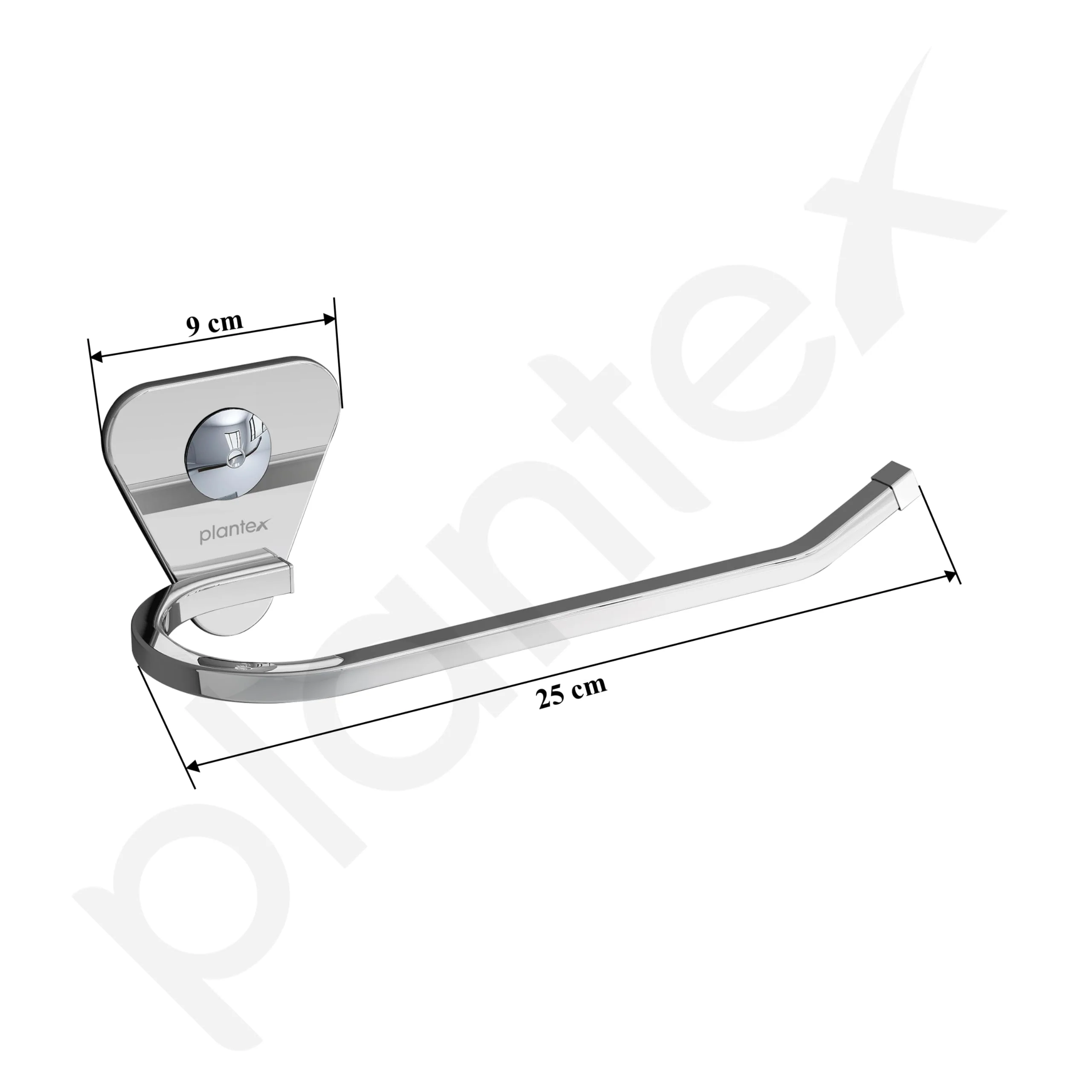Plantex Pyramid Stainless Steel Hand Towel Holder/Napkin Hanger/Towel Hanger for Wash Basin/Bathroom Accessories (Chrome) - Pack of 1 - Image 3