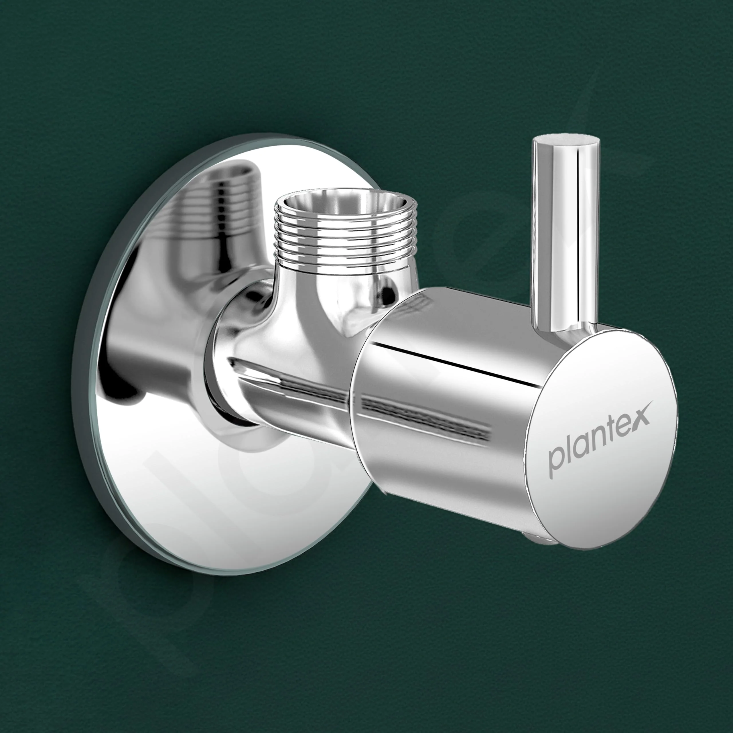 Plantex Single Lever Angle Cocke for Bathroom with Brass Spindle/Angle Valve with Wall Flange and Teflon Tape/Stop Cock for Wash Basin/Kitchen- Pack of 1 (MKS-1274-Chrome) - Image 7