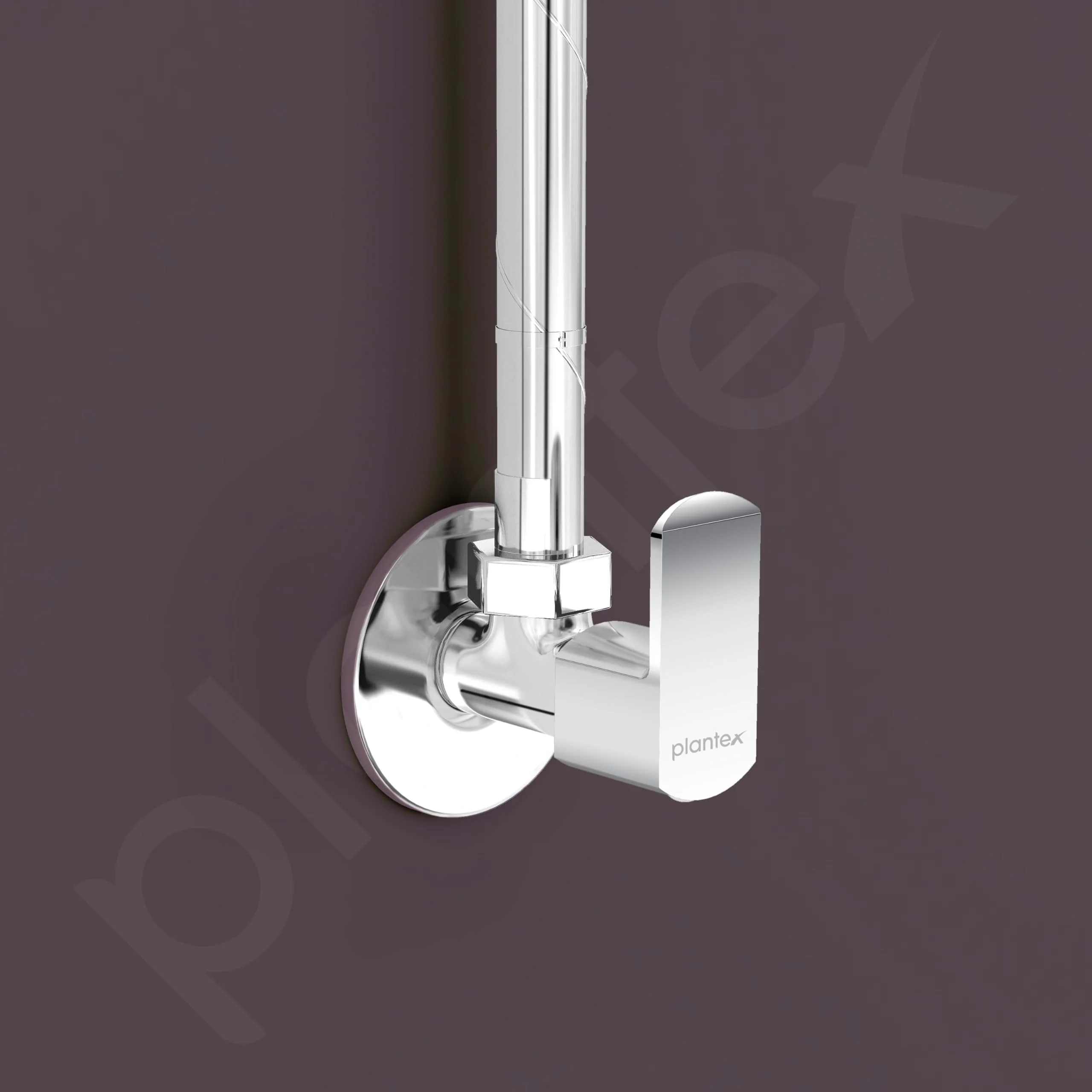 Plantex Single Lever Angle Valve for Bathroom with Brass Spindle/Angle Cock/Single Way Cock with Teflon Tap for Kitchen - Pack of 1 (CRM-1284-Chrome) - Image 5
