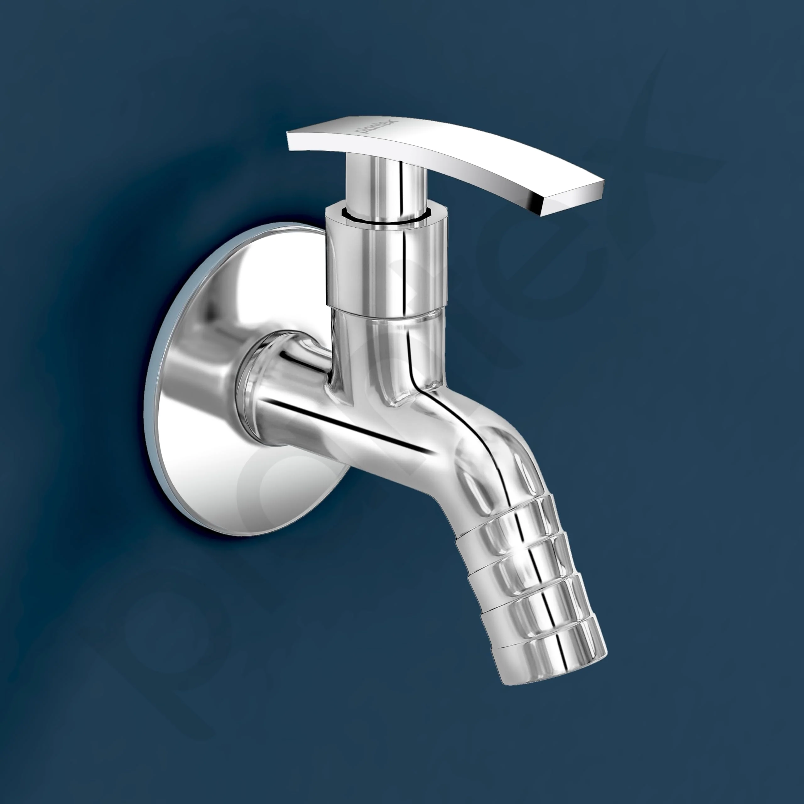 Plantex Single Lever Body Bib Cock Water Tap with Water Saving Nozzle/Washing Machine Tap with Wall Flange and Teflon Tape- Pack of 2 (1206-Chrome) - Image 6