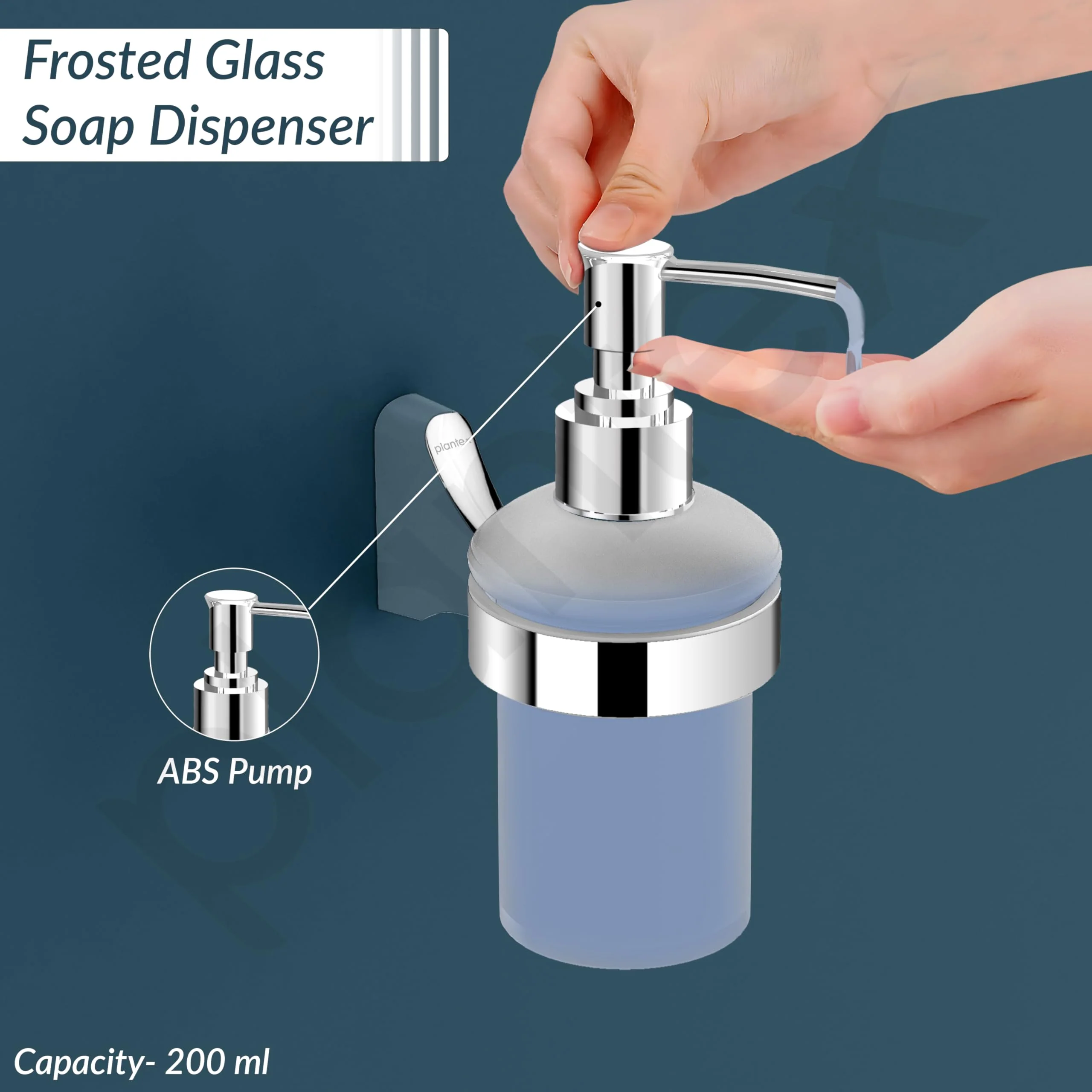 Plantex Smooth Brass Liquid Soap Dispenser for Shampoo and Handwash (UN-1738) - Image 7